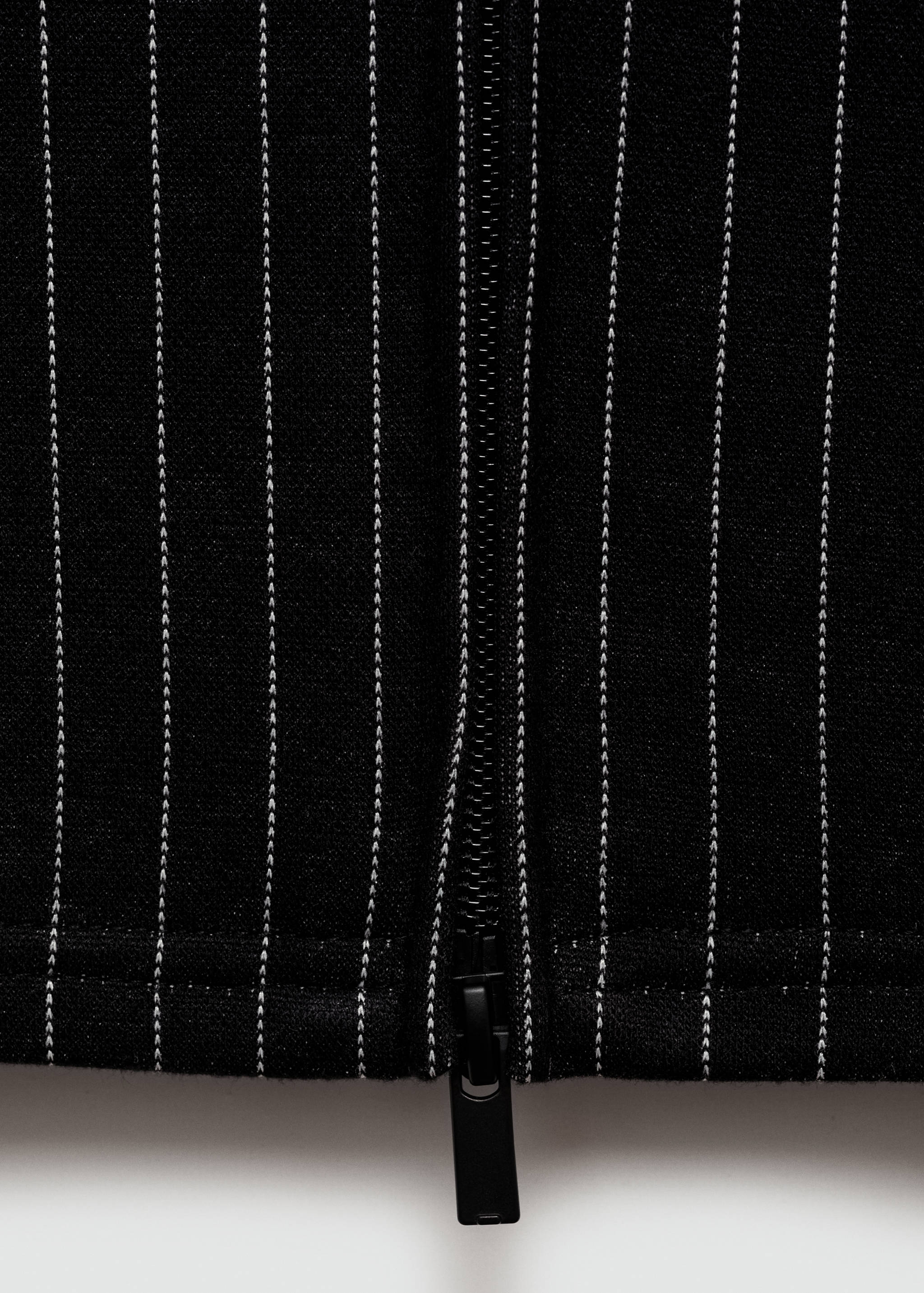 Striped top with double zip - Details of the article 0