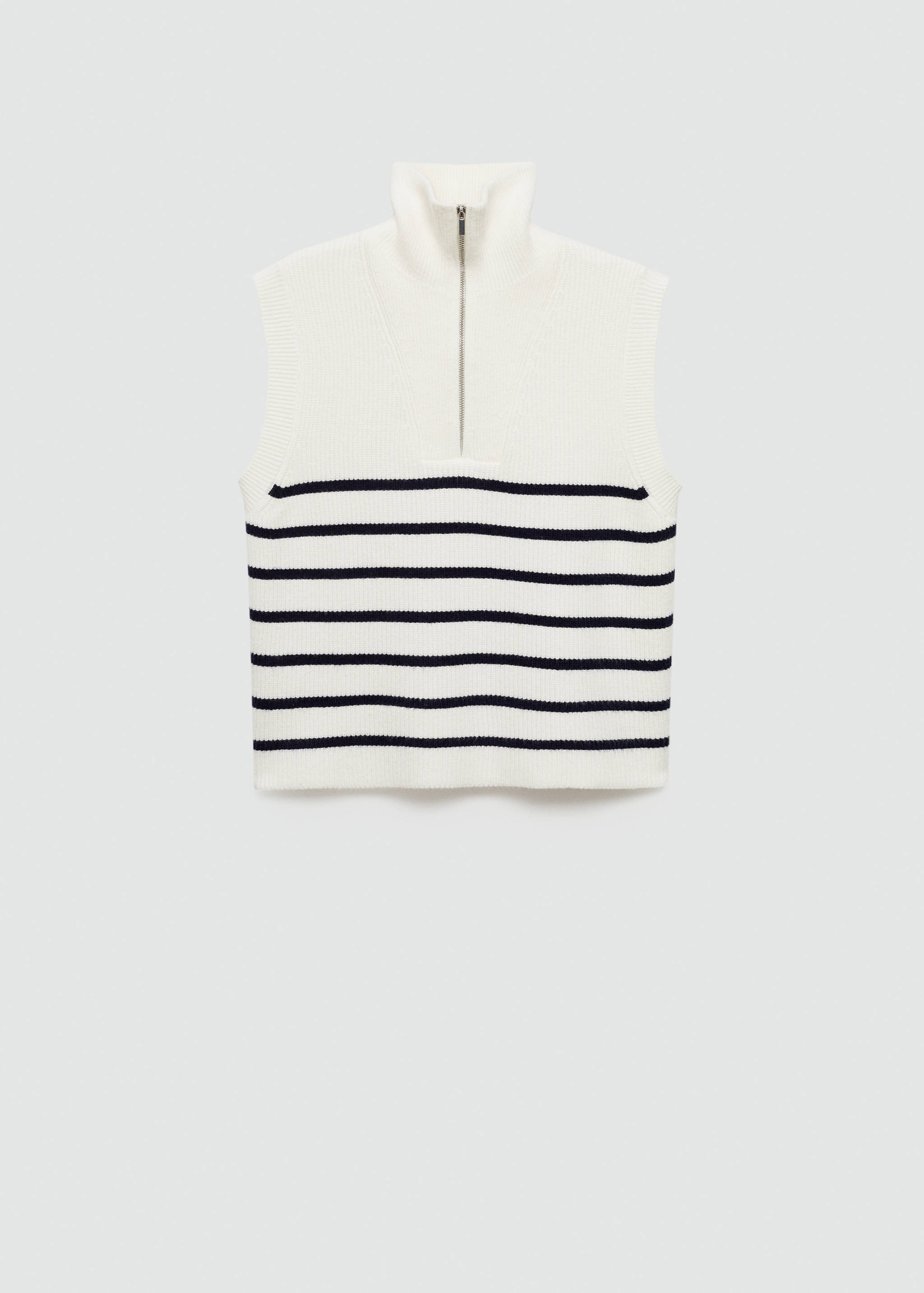 Gebreid gilet met rits - Artikel zonder model