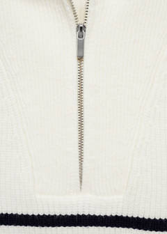 Knitted gilet with zip — Dark Navy 6