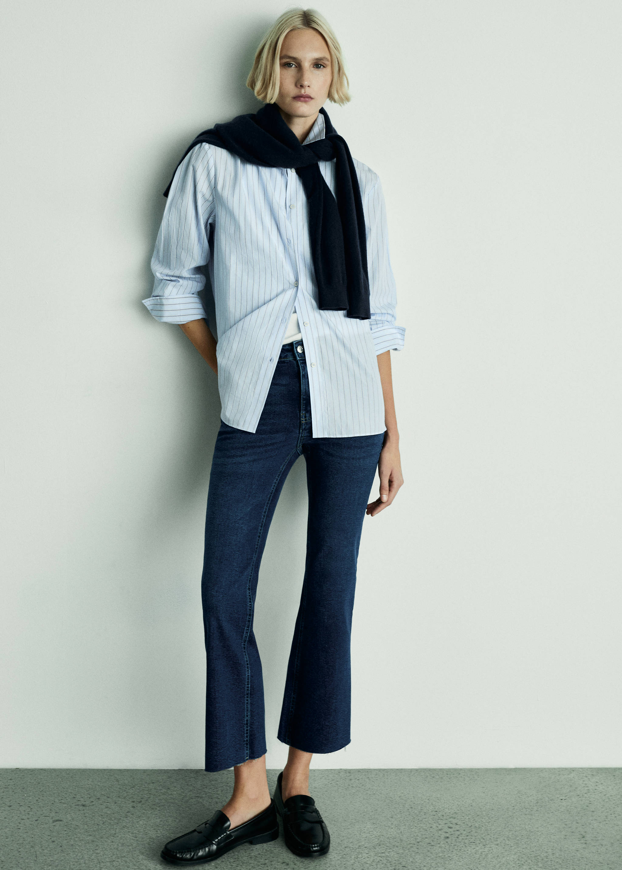 Sienna flared cropped jeans - General plane