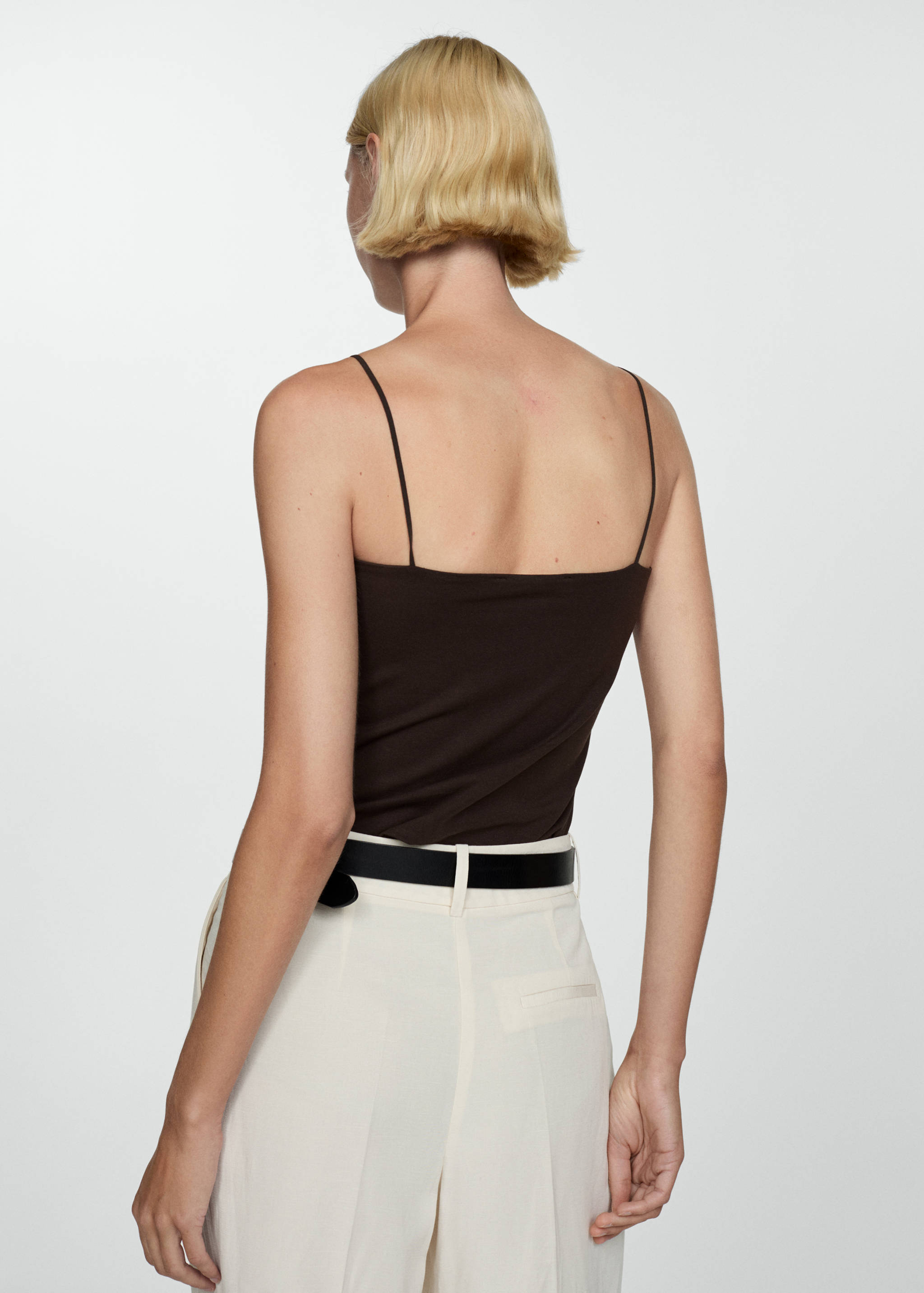 Top tirantes cuello recto - Reverso del artículo
