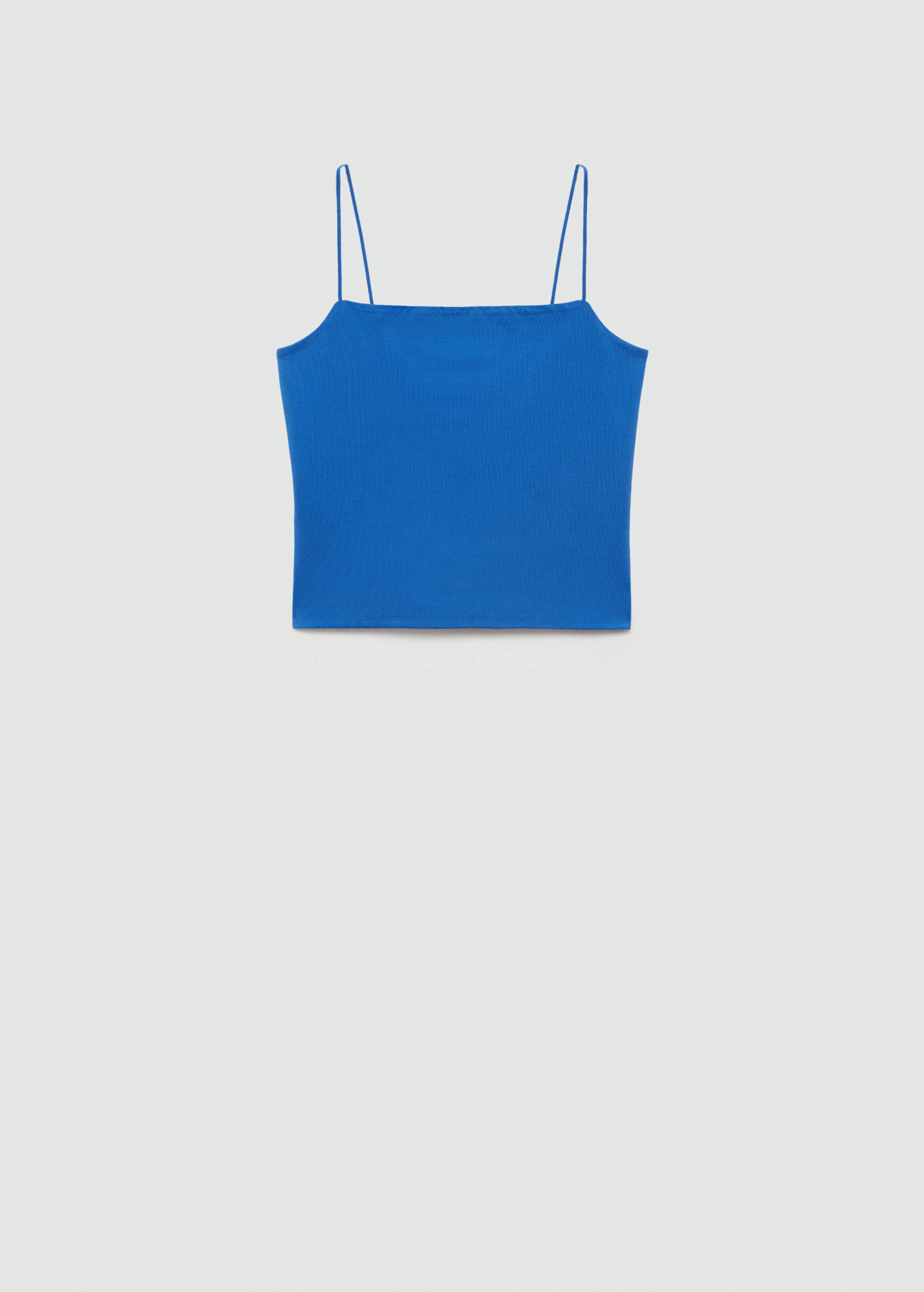 Strapless straight-neck top - Article without model