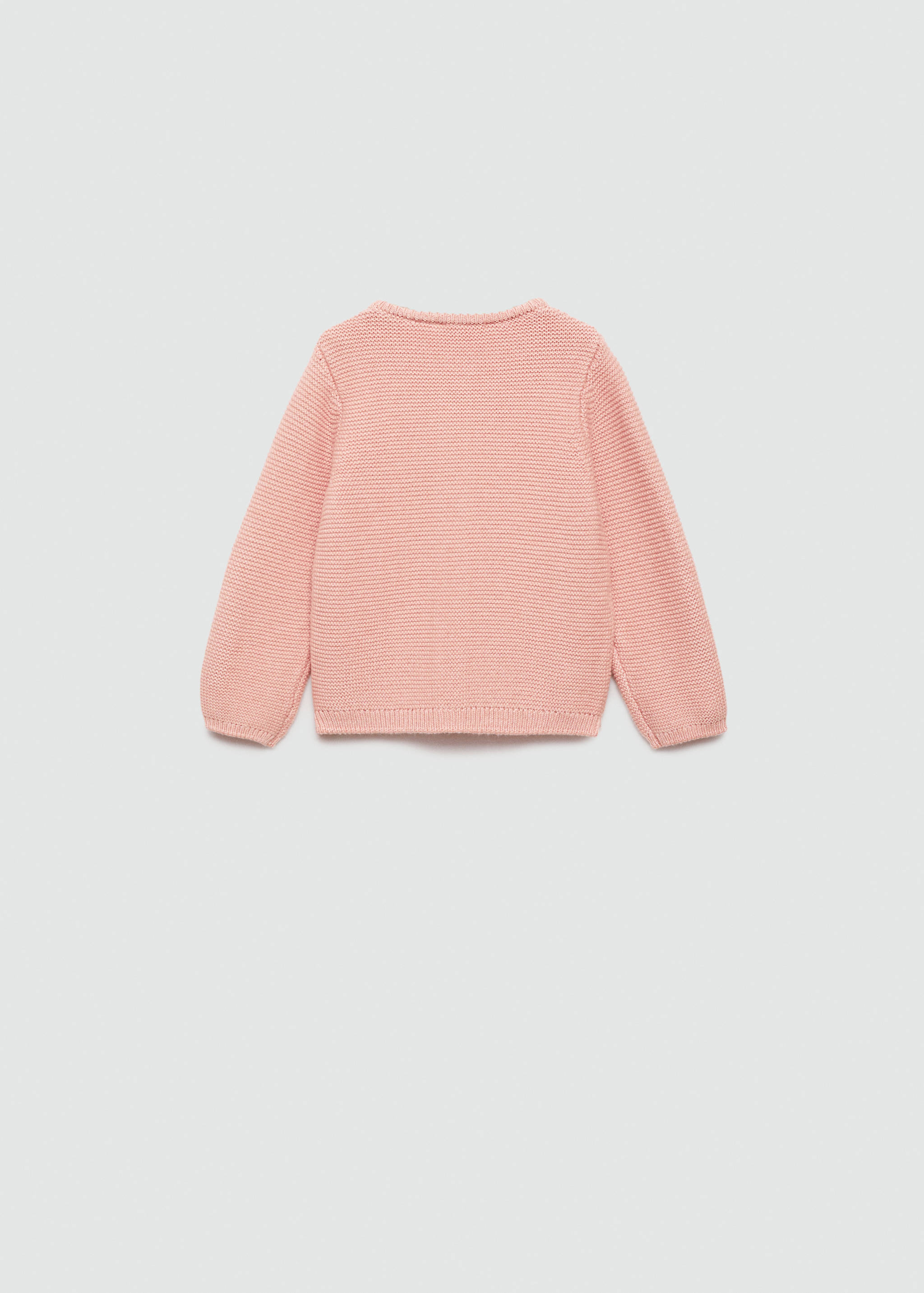 Button knit cardigan - Reverse of the article