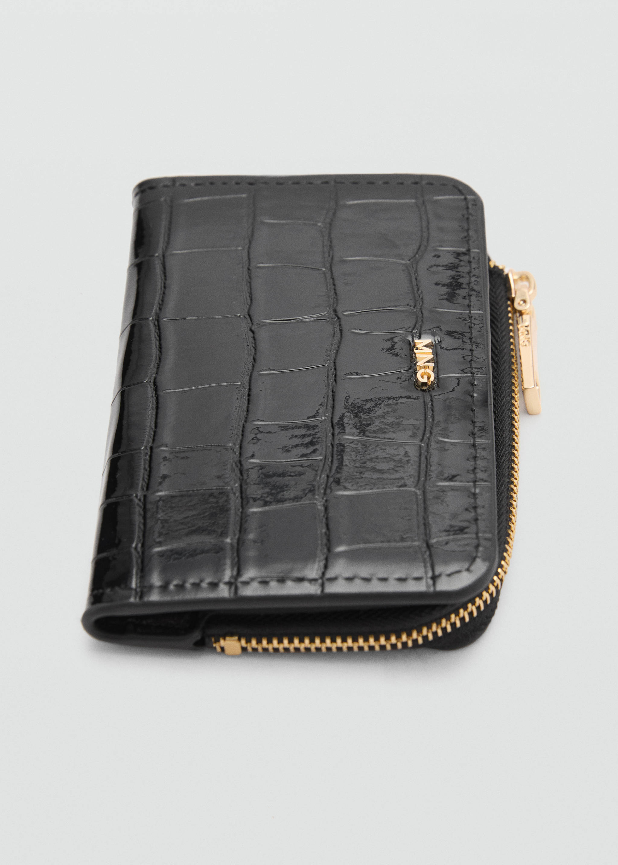 Crocodile-effect wallet - Medium plane