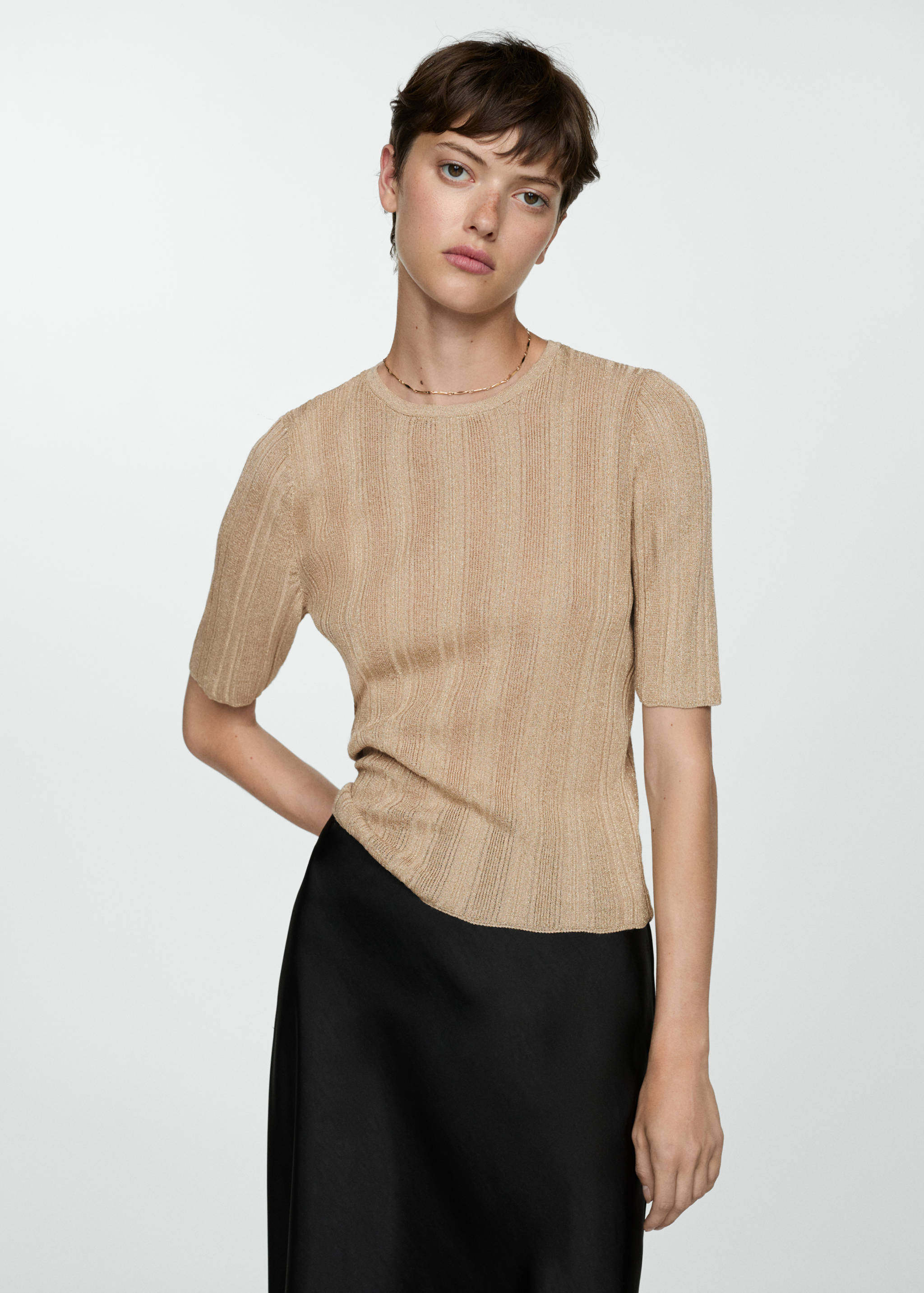 Lurex knitted top - Medium plane