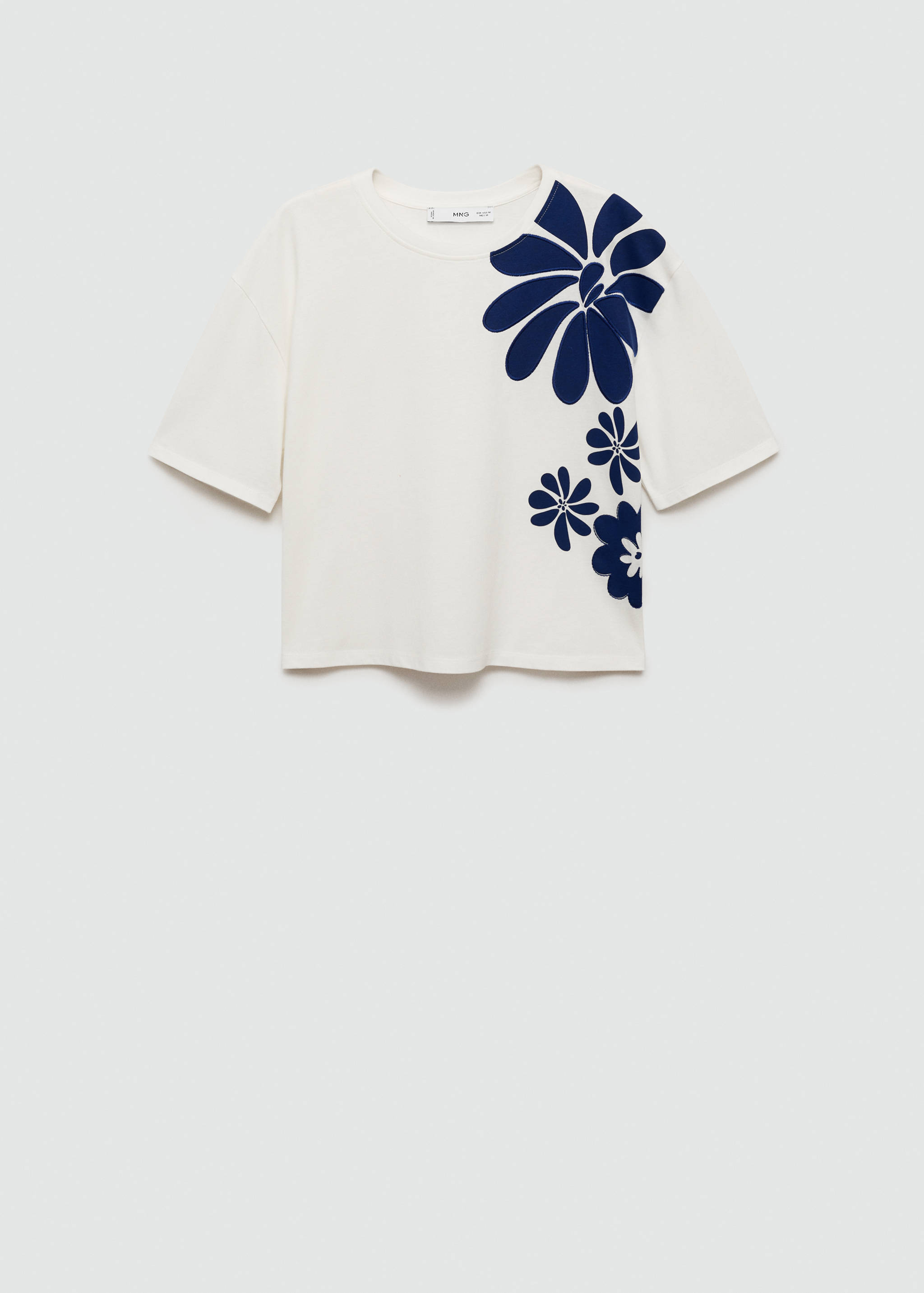 T-shirt campuran katun bermotif - Barang tanpa model