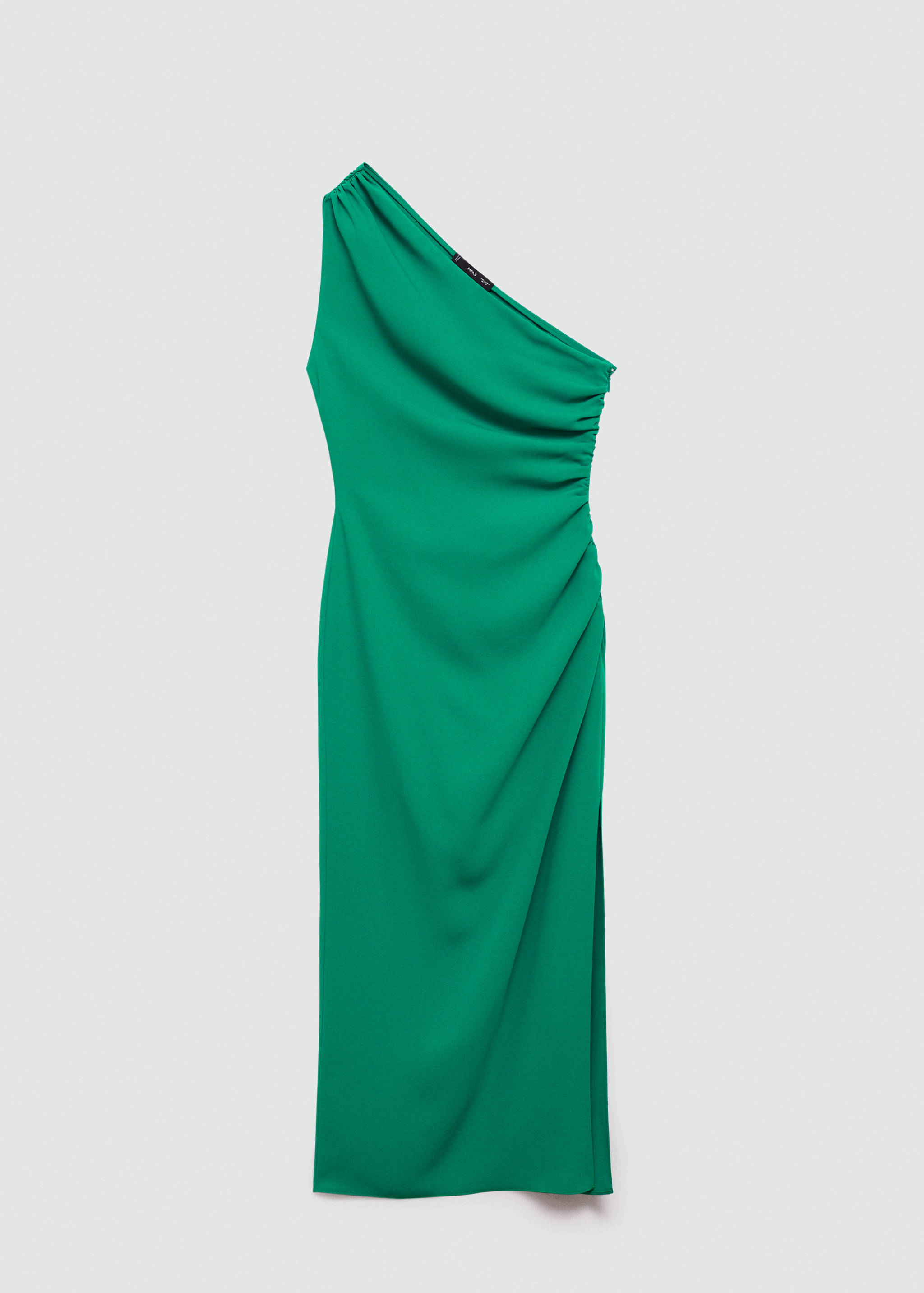 Asymmetric dress with draped details - Article without model
