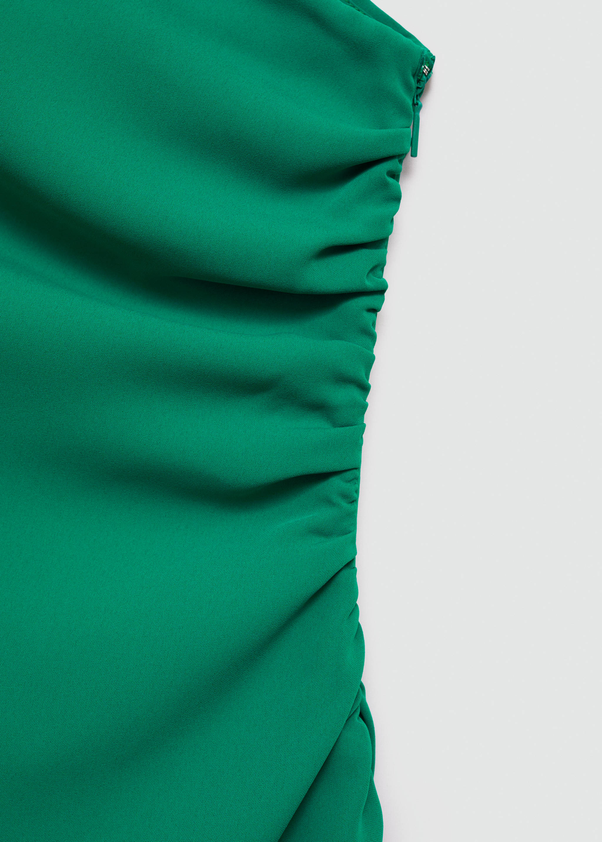 Asymmetric dress with draped details - Details of the article 8