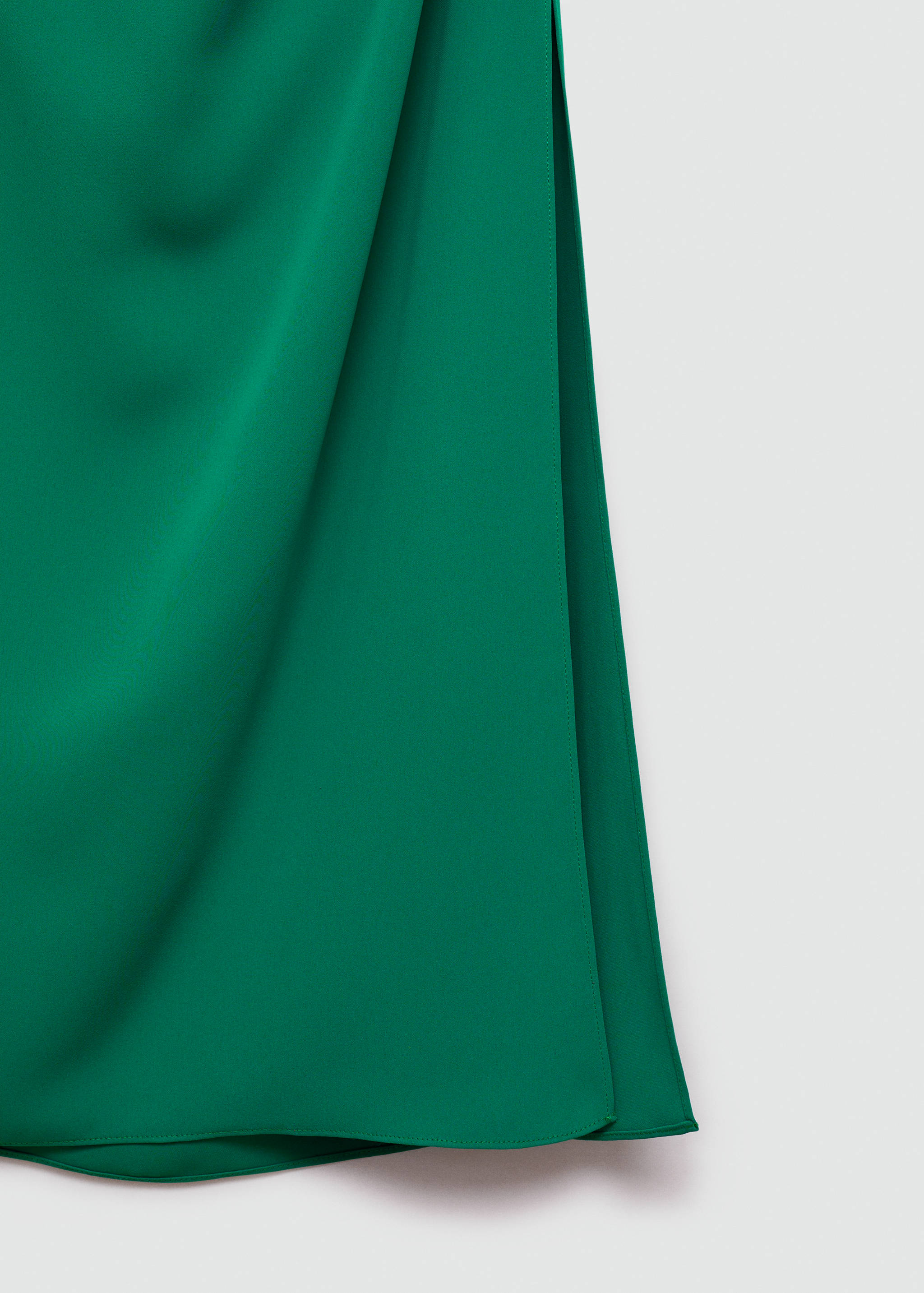 Asymmetric dress with draped details - Details of the article 0