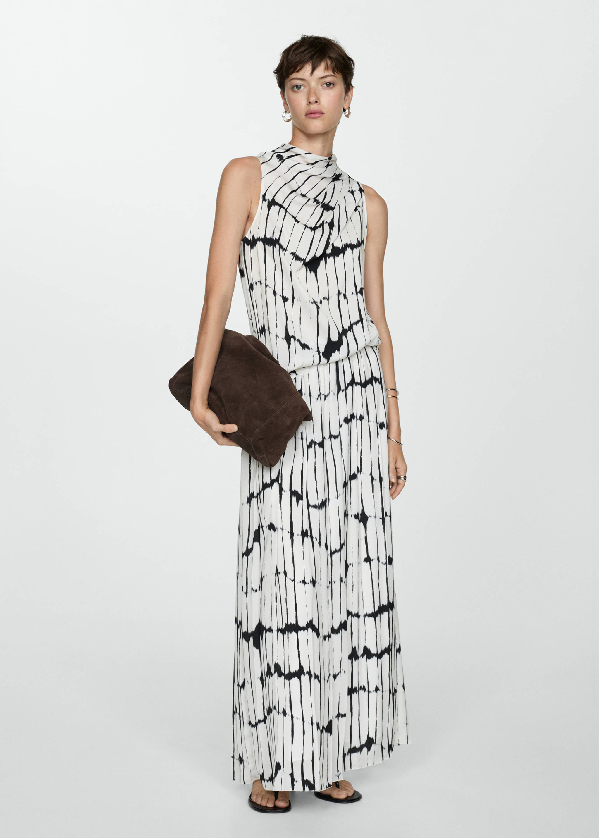 Long striped skirt - General plane