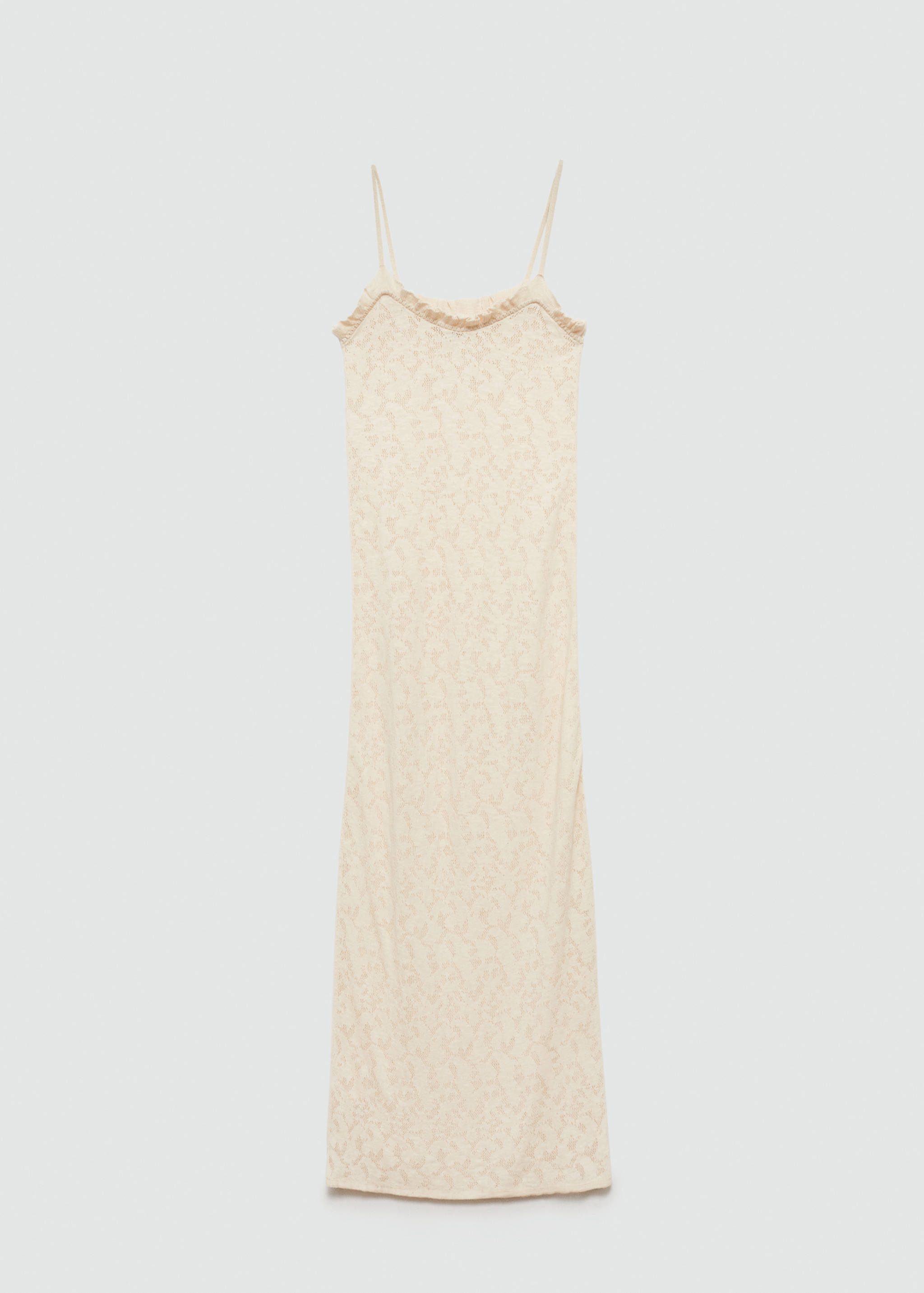 Knitted dress with lace details - Article without model