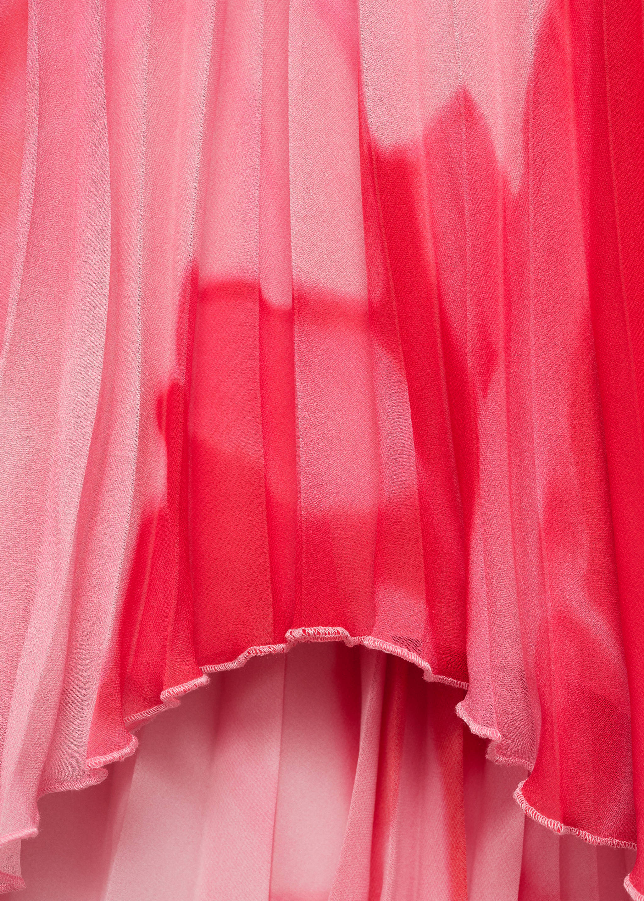 Printed pleated skirt - Details of the article 0