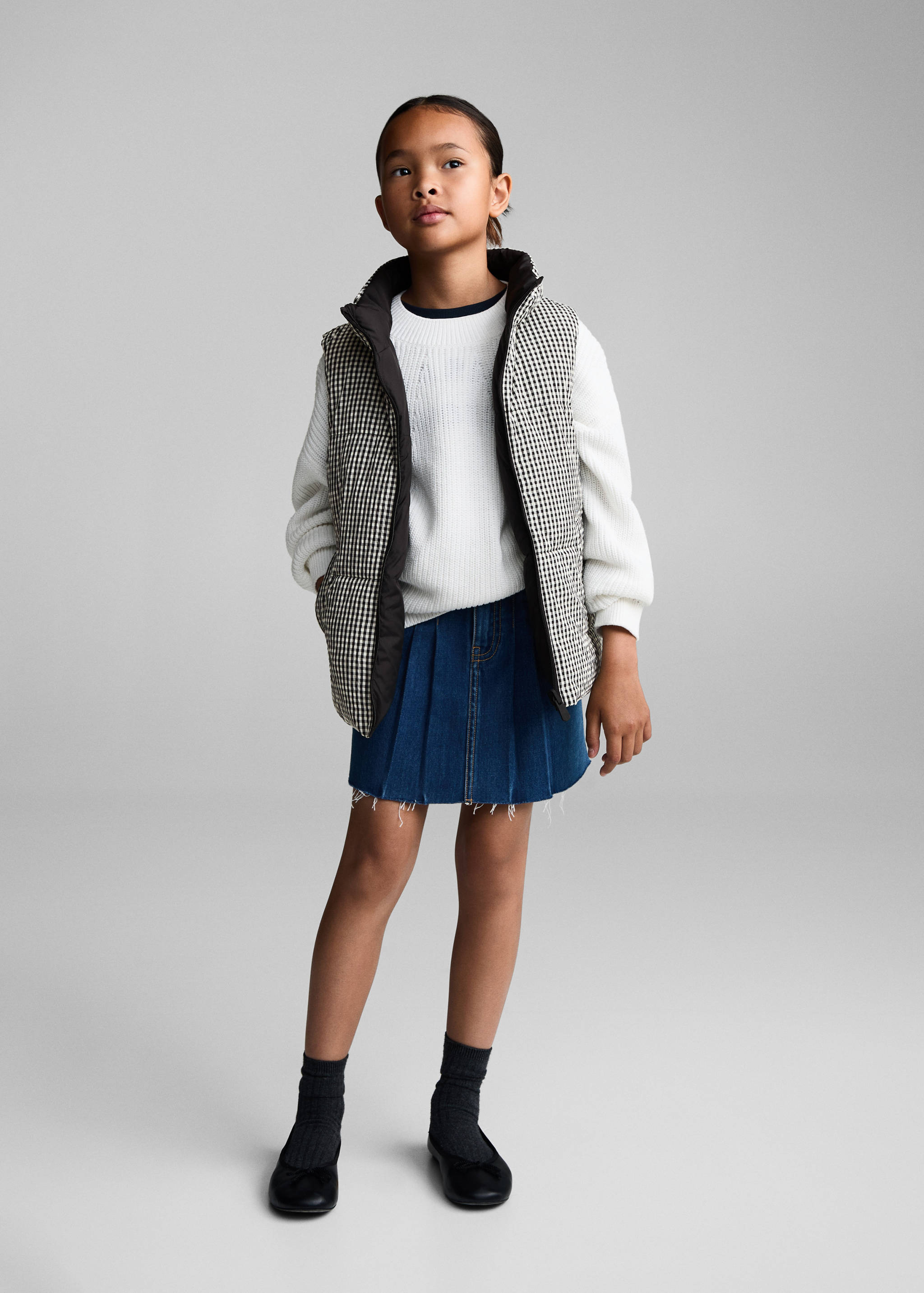 Reversible quilted gilet - General plane