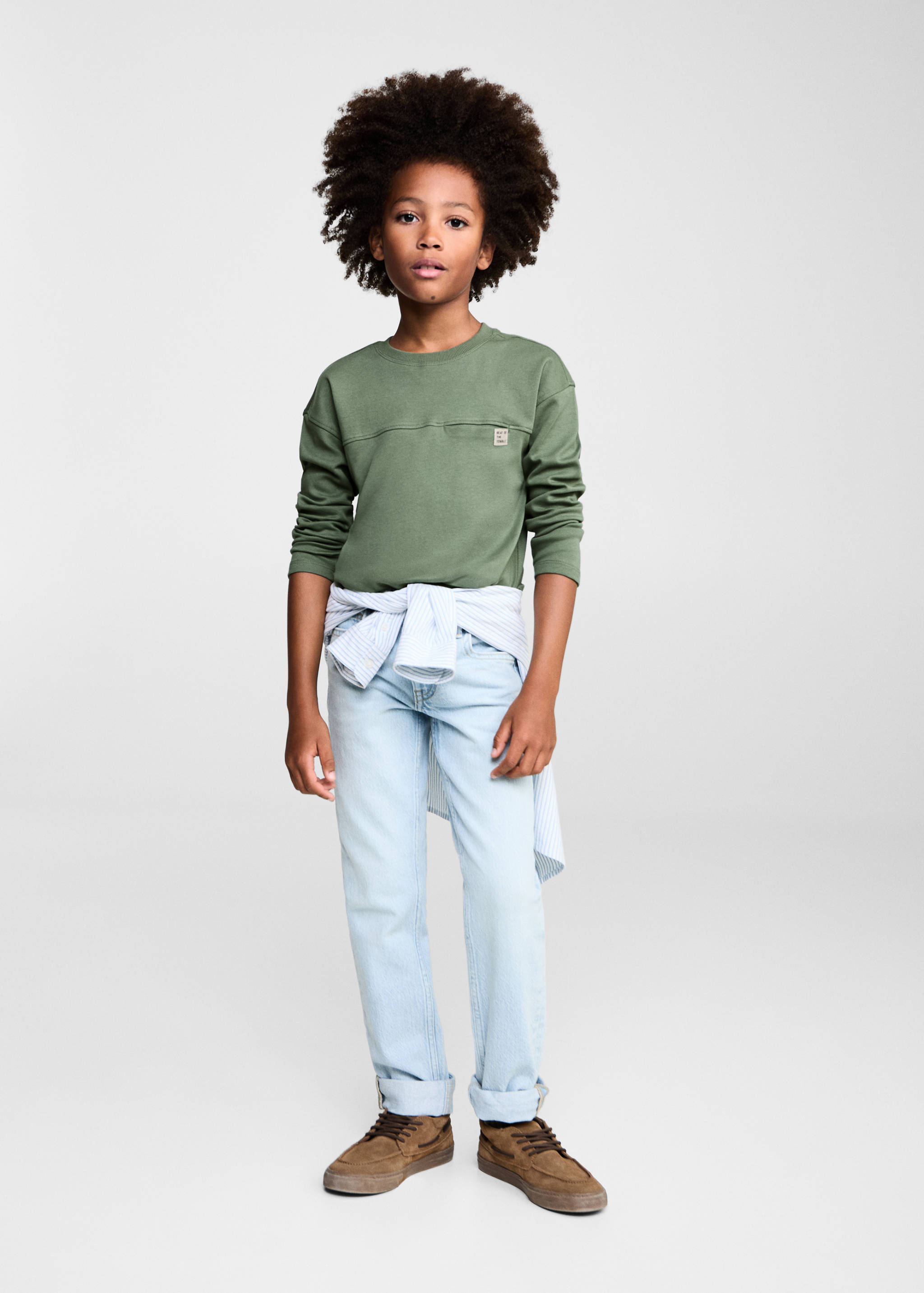 T-shirt coton manches longues - Plan général