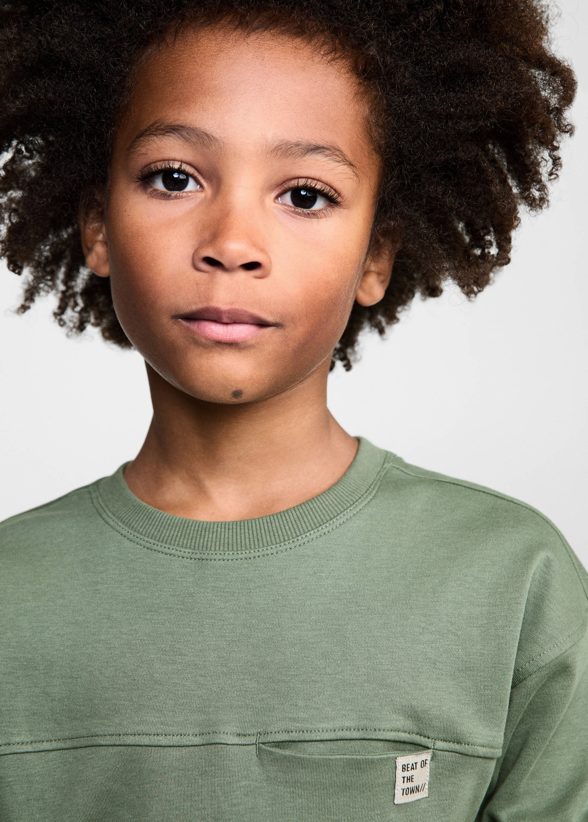 T-shirt coton manches longues - Détail de l'article 1