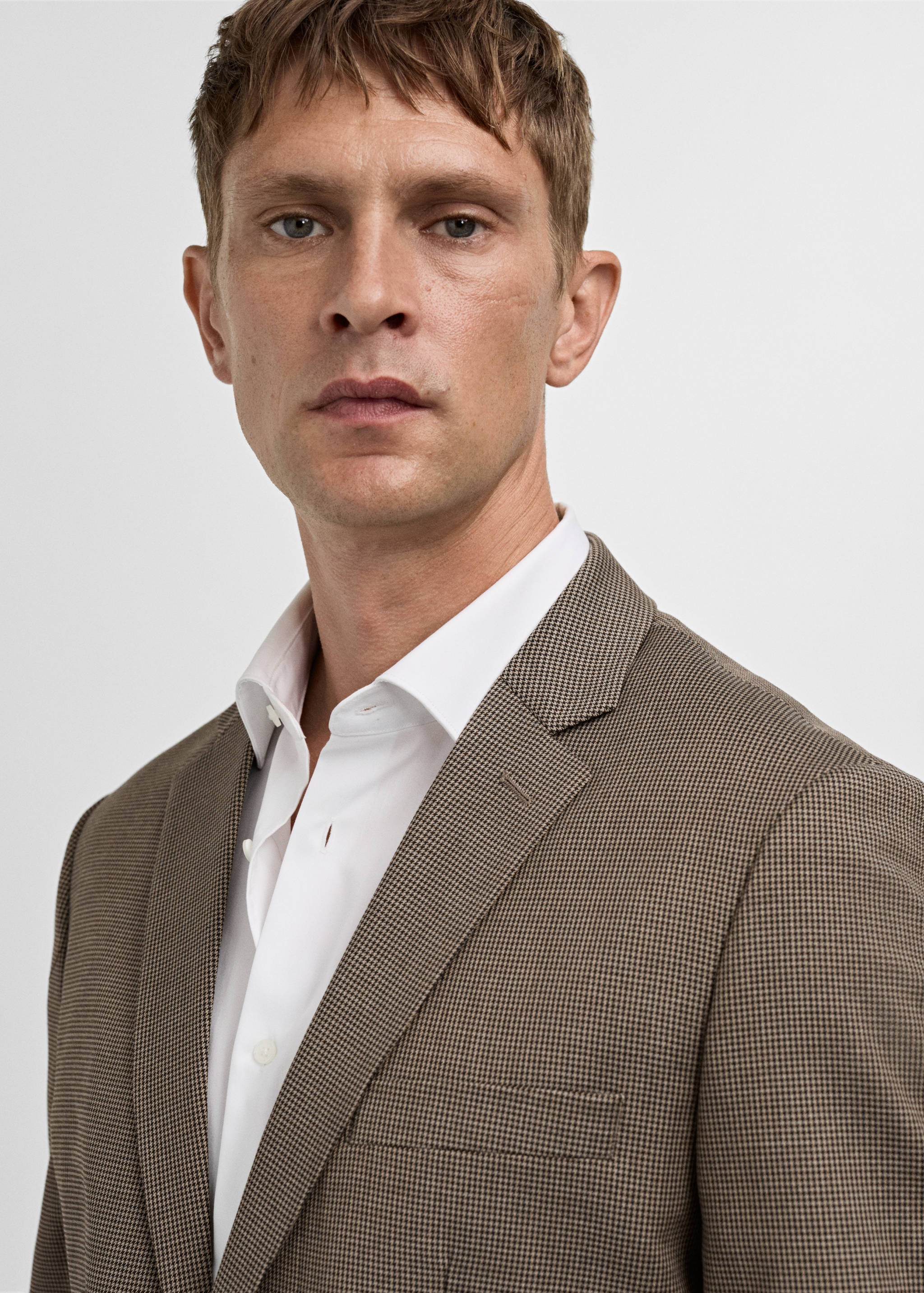 100% merino wool sweater with zip-up collar - Details of the article 1