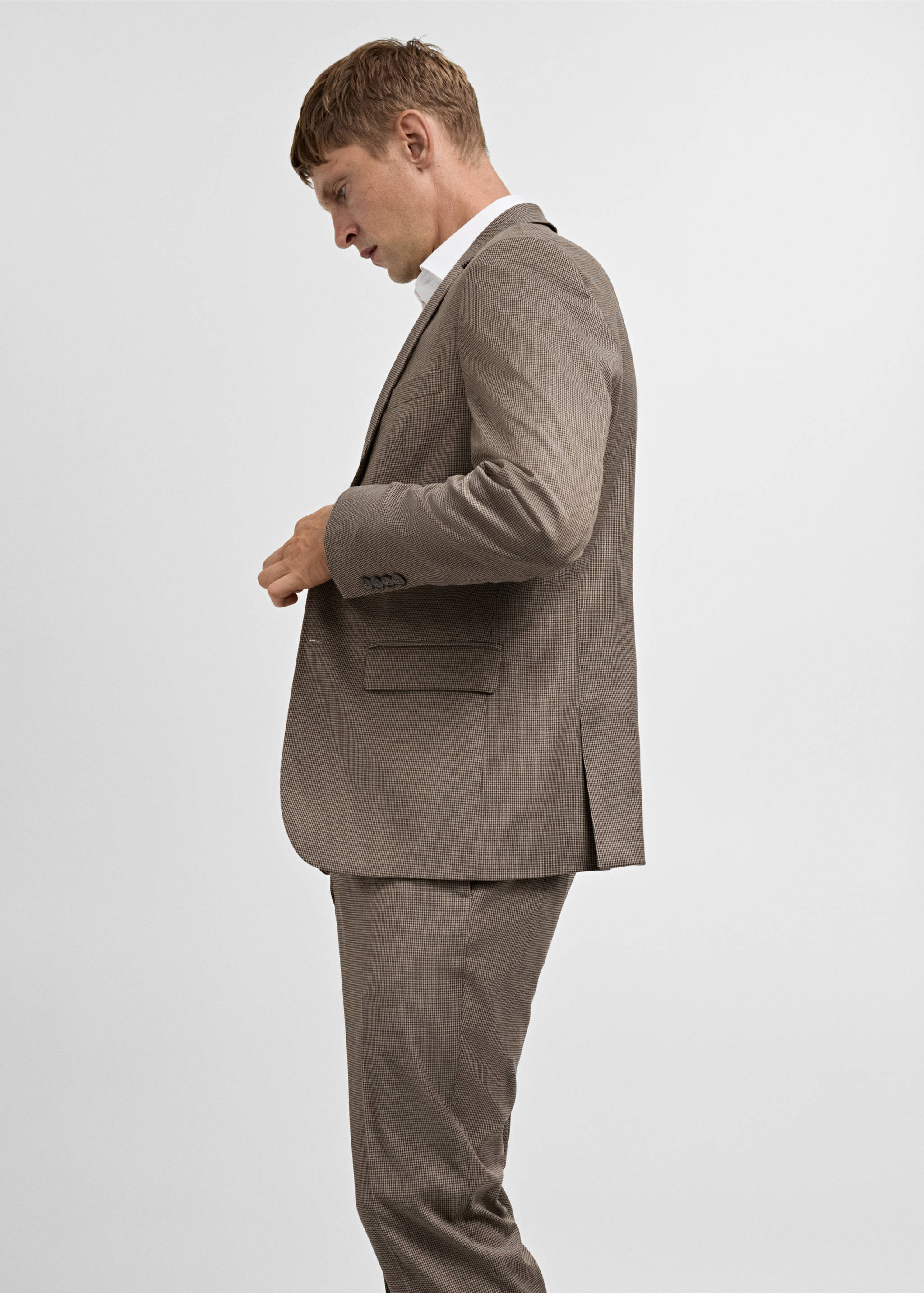 100% merino wool sweater with zip-up collar - Details of the article 2