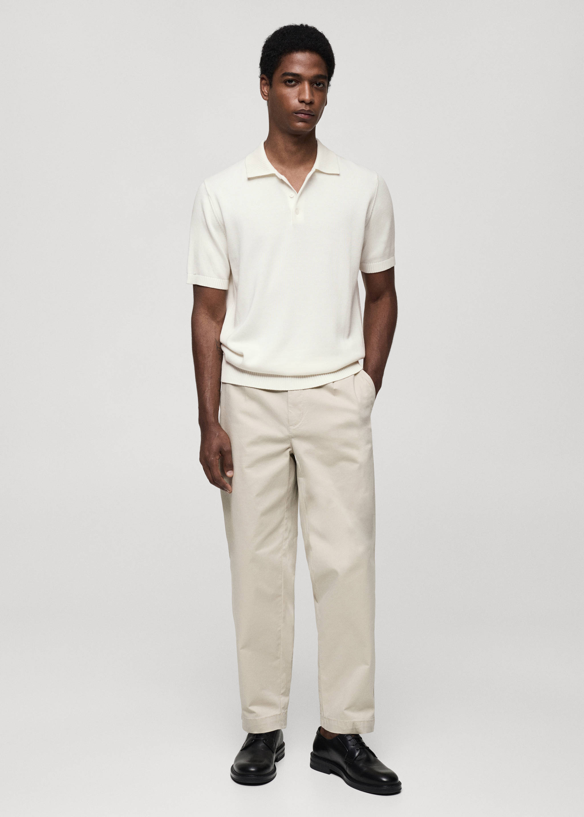 Polo maille fine coton - Plan général