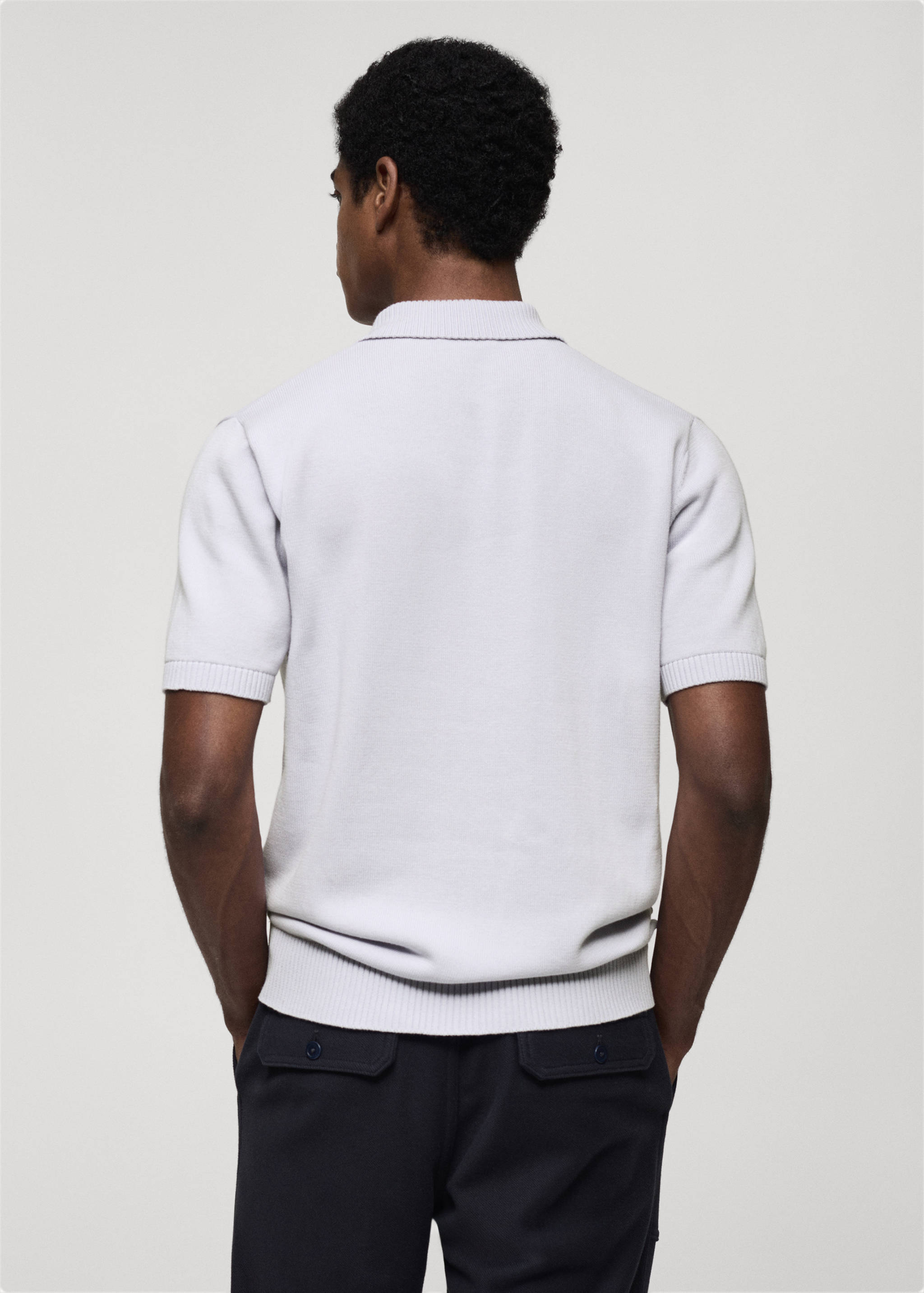 Polo maille fine coton - Verso de l’article