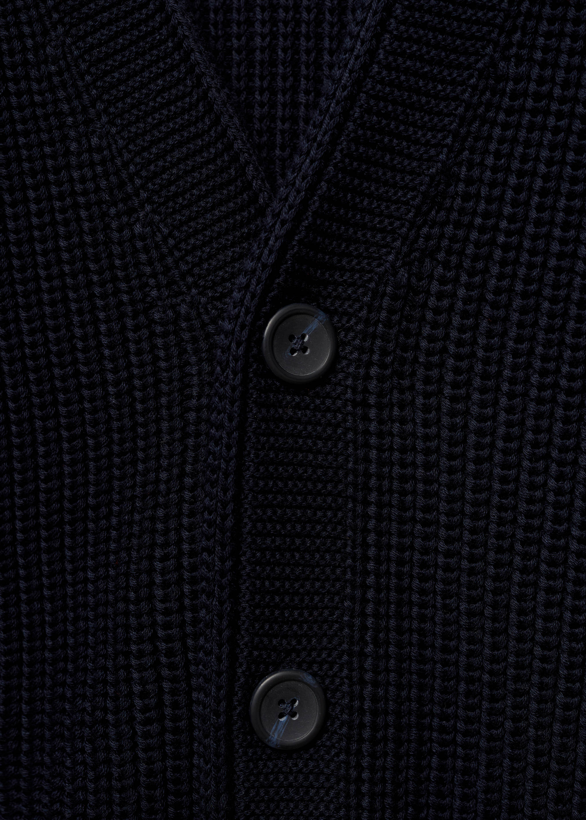 Cardigan maille épaisse côtelée boutons - Détail de l'article 8