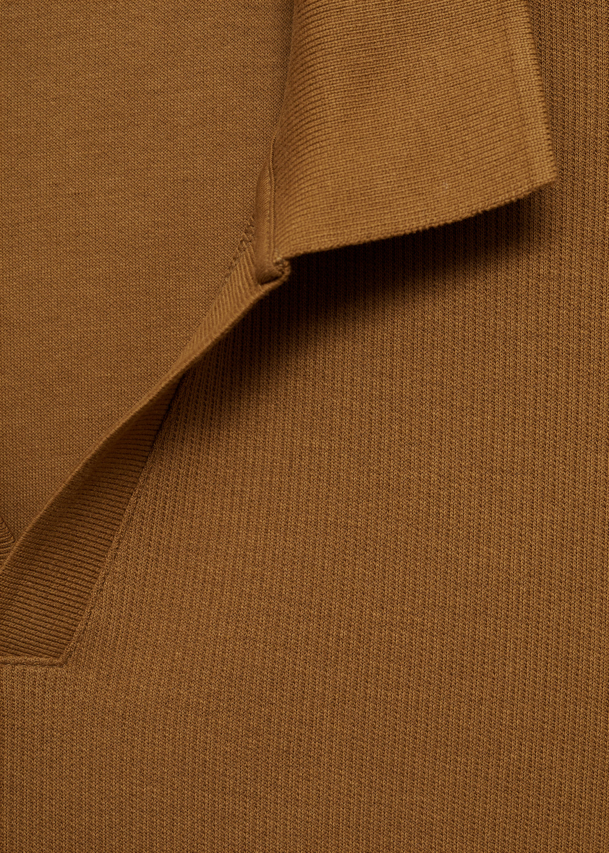 Fine rib-knit polo shirt - Details of the article 8