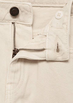 Ripped straight jeans — White 3