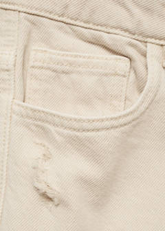 Ripped straight jeans — White 5