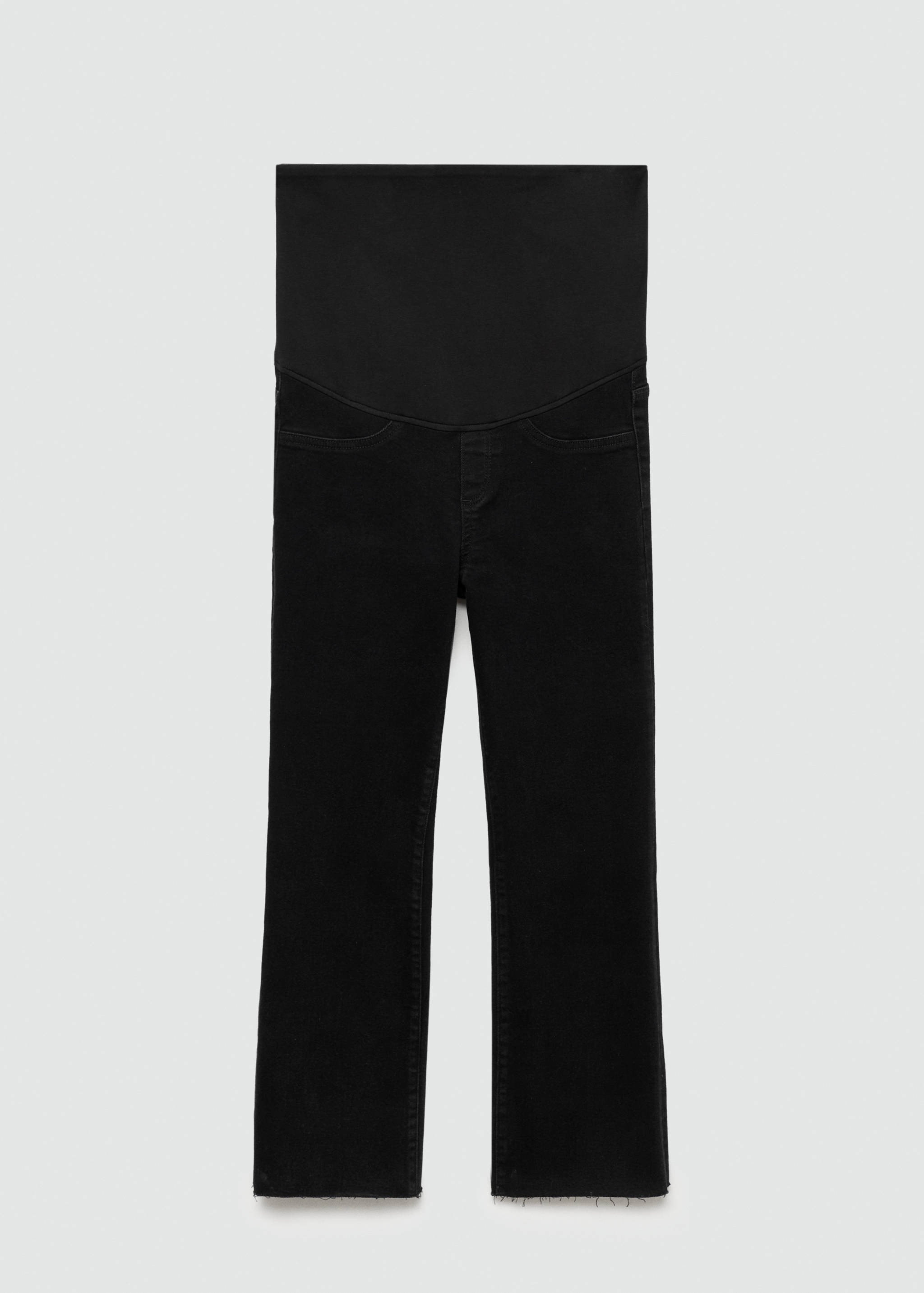 妈咪喇叭七分牛仔裤 - null