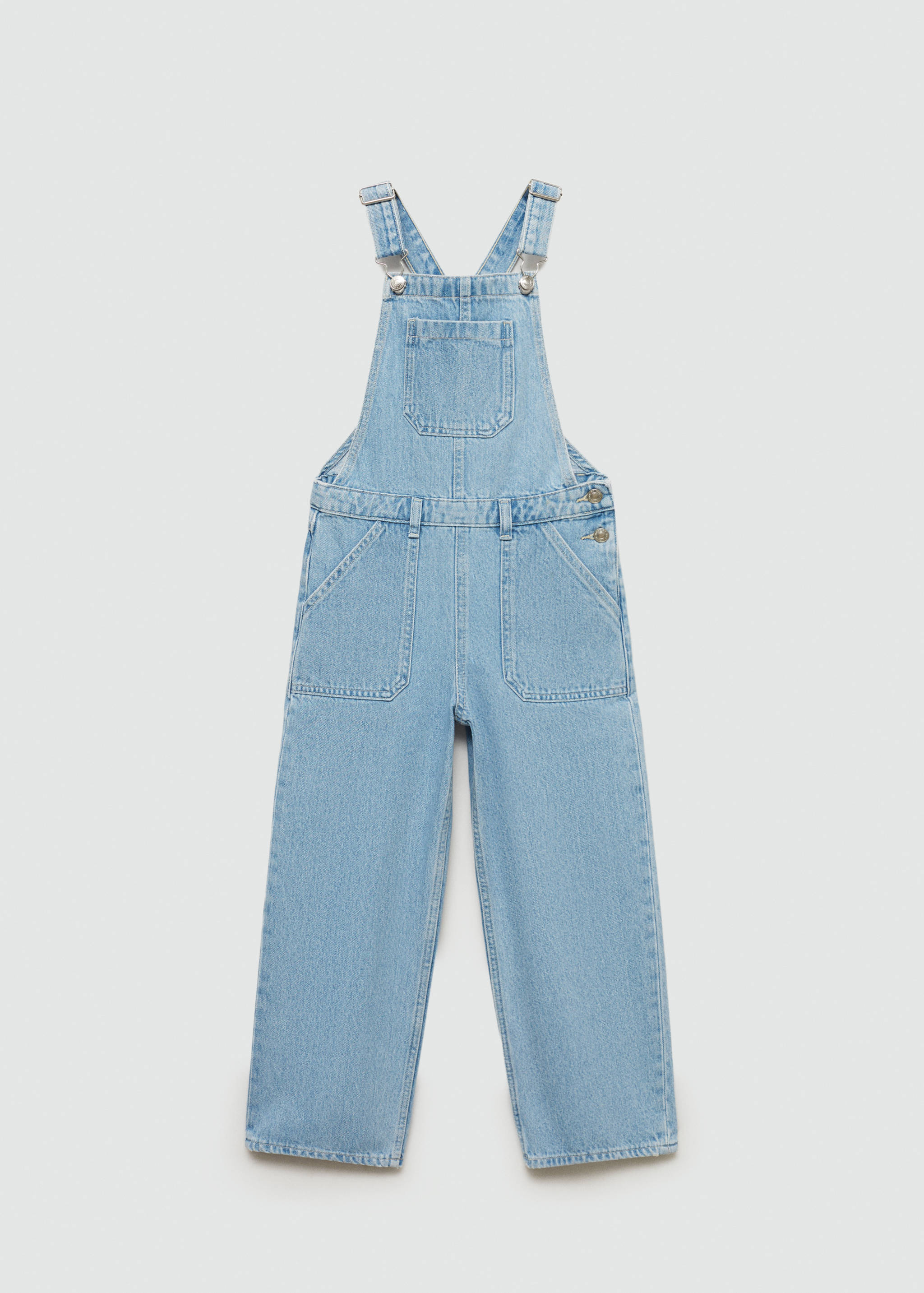 Straight denim dungarees - Article without model