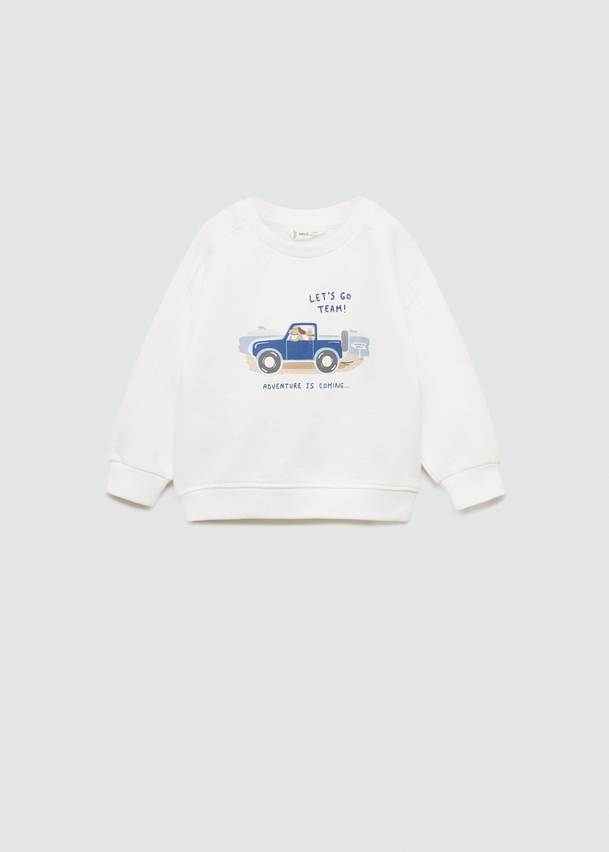 Gemustertes Sweatshirt mit Patch - Artikel ohne Model