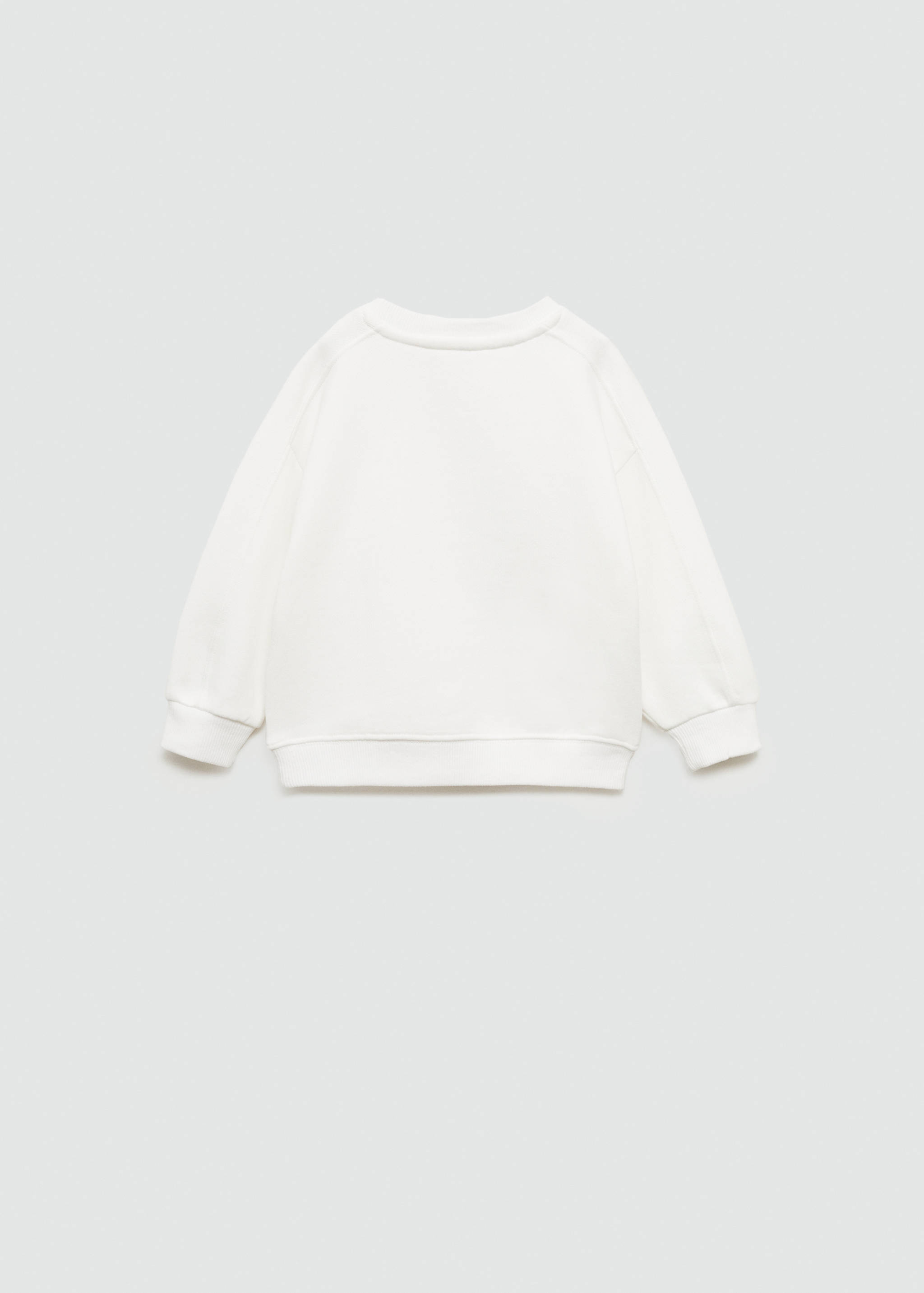 Gemustertes Sweatshirt mit Patch - Rückseite des Artikels