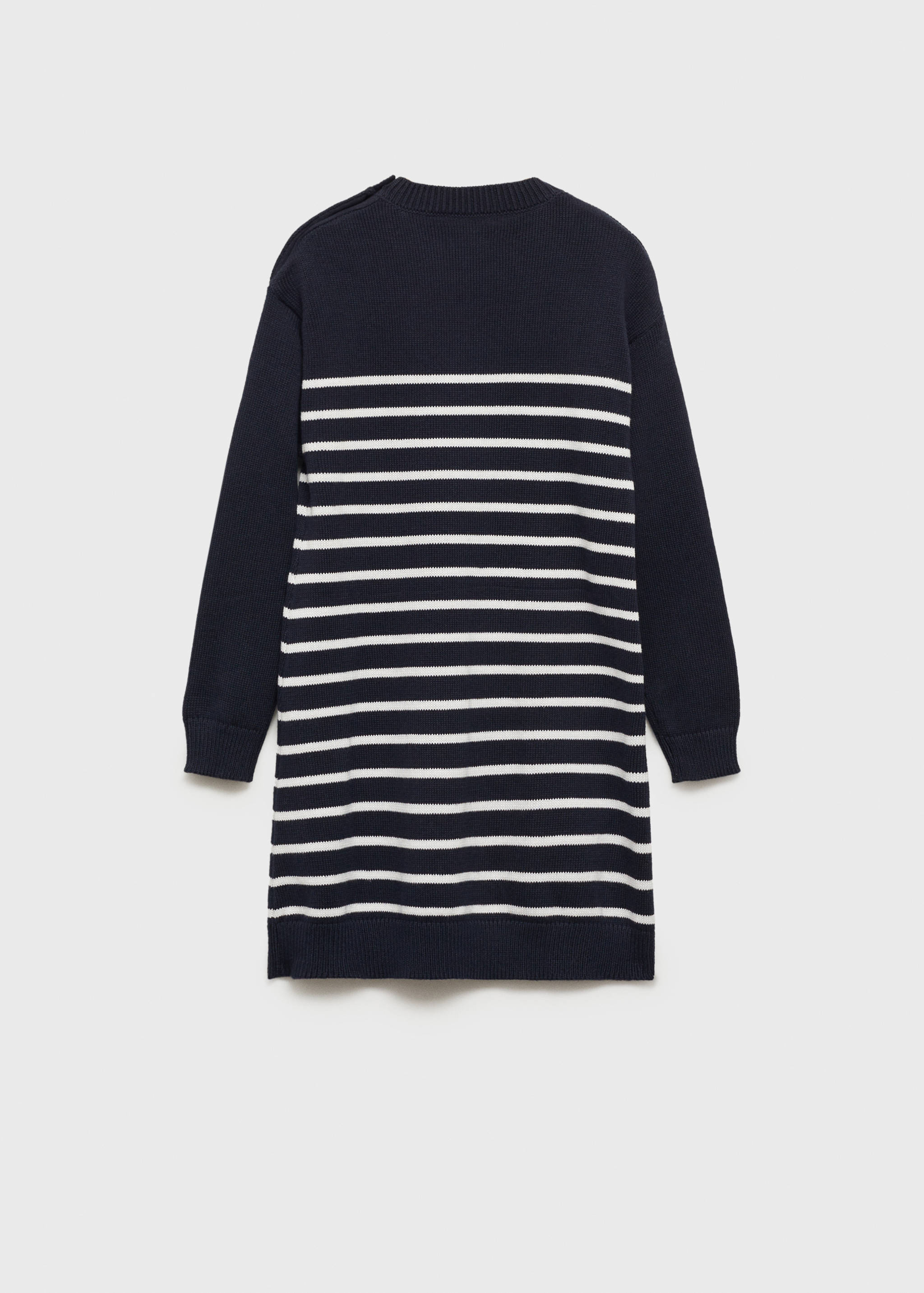 Striped sweater dress - Reverse of the article