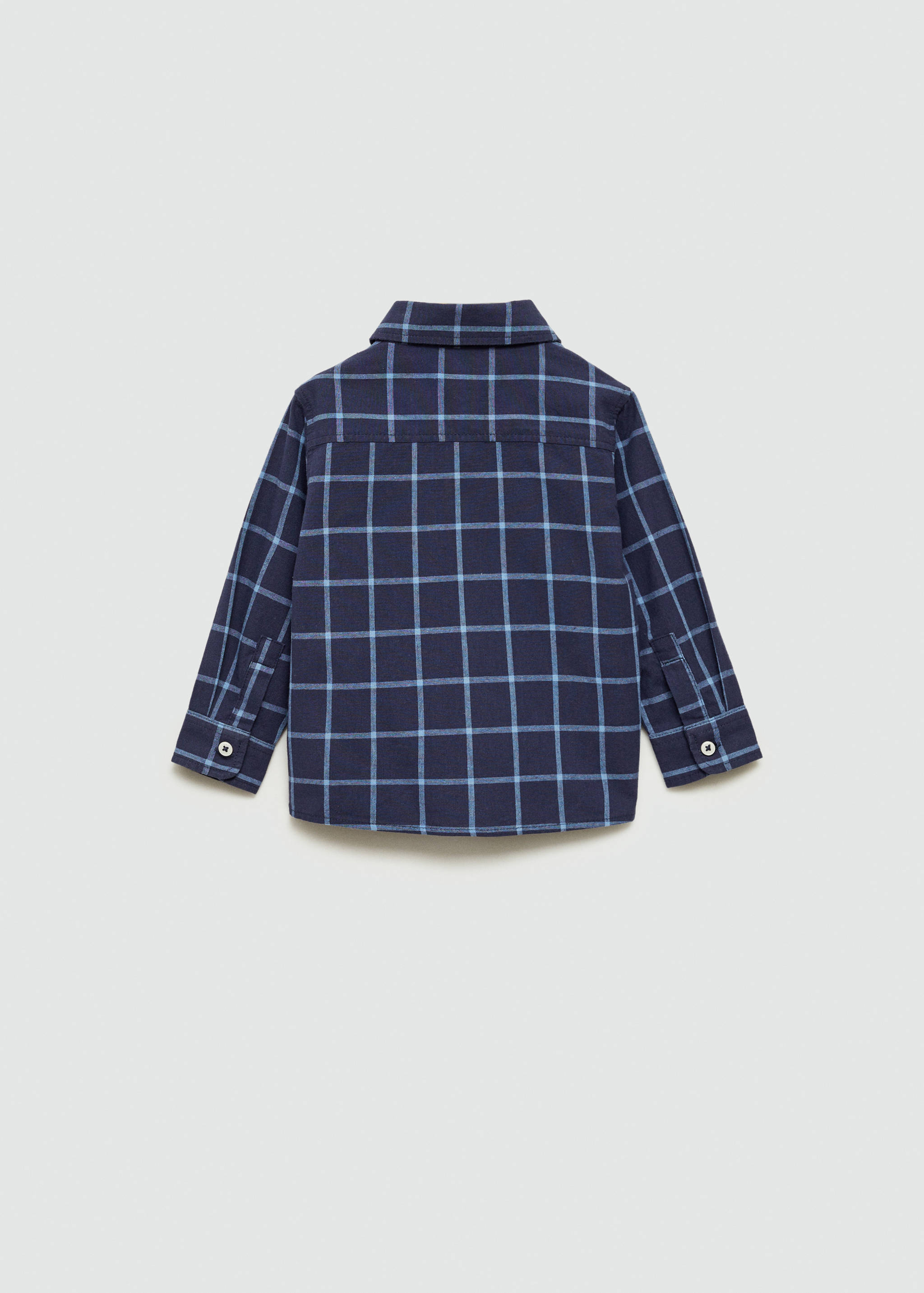 Check cotton shirt - Reverse of the article