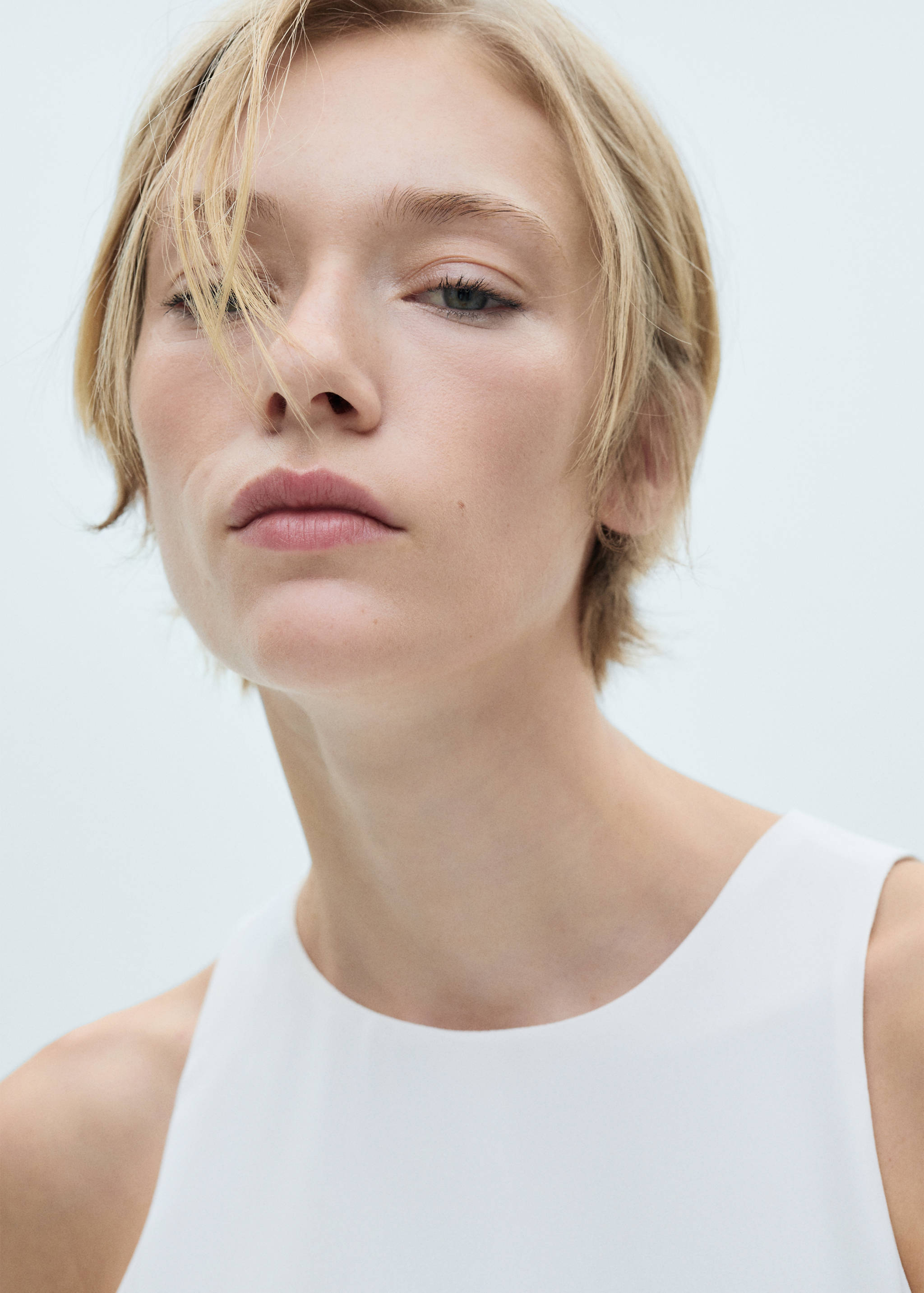 Draped flared dress - Details of the article 1