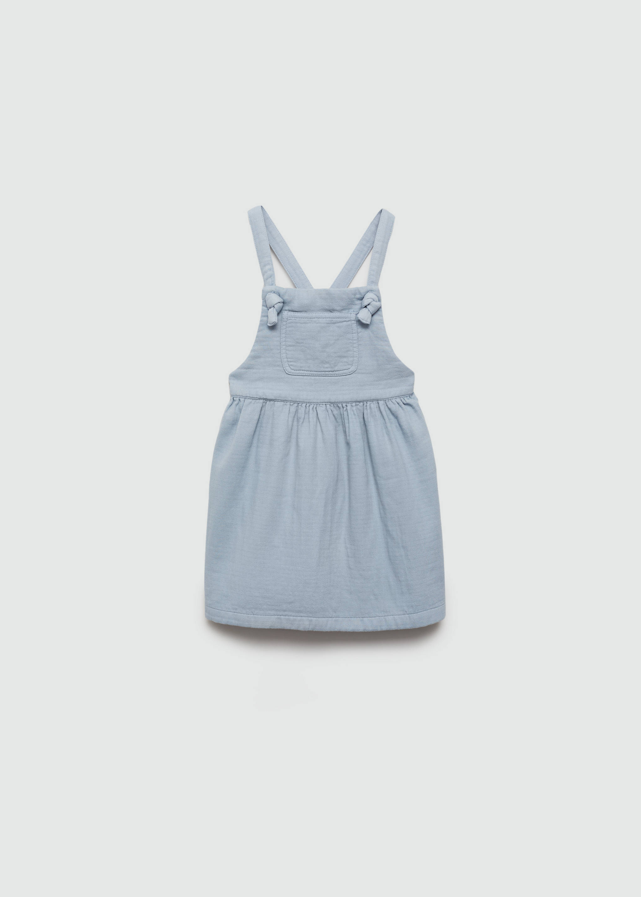 Short cotton pinafore dress - Article without model