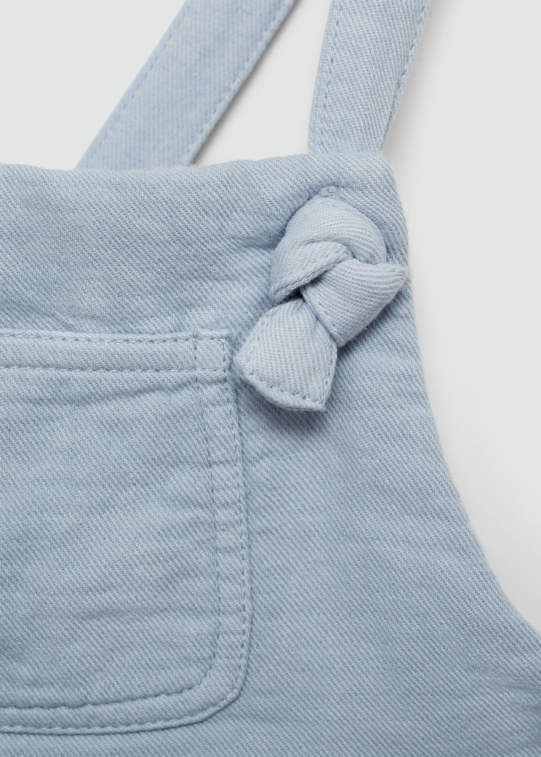 Short cotton pinafore dress - Details of the article 8