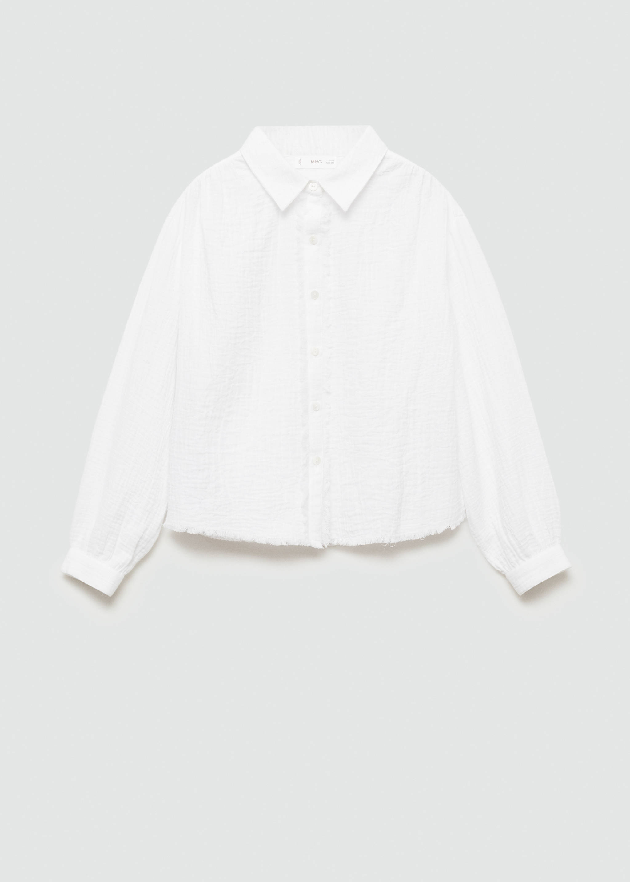 Chemise coton tissu plissé - Article sans modèle
