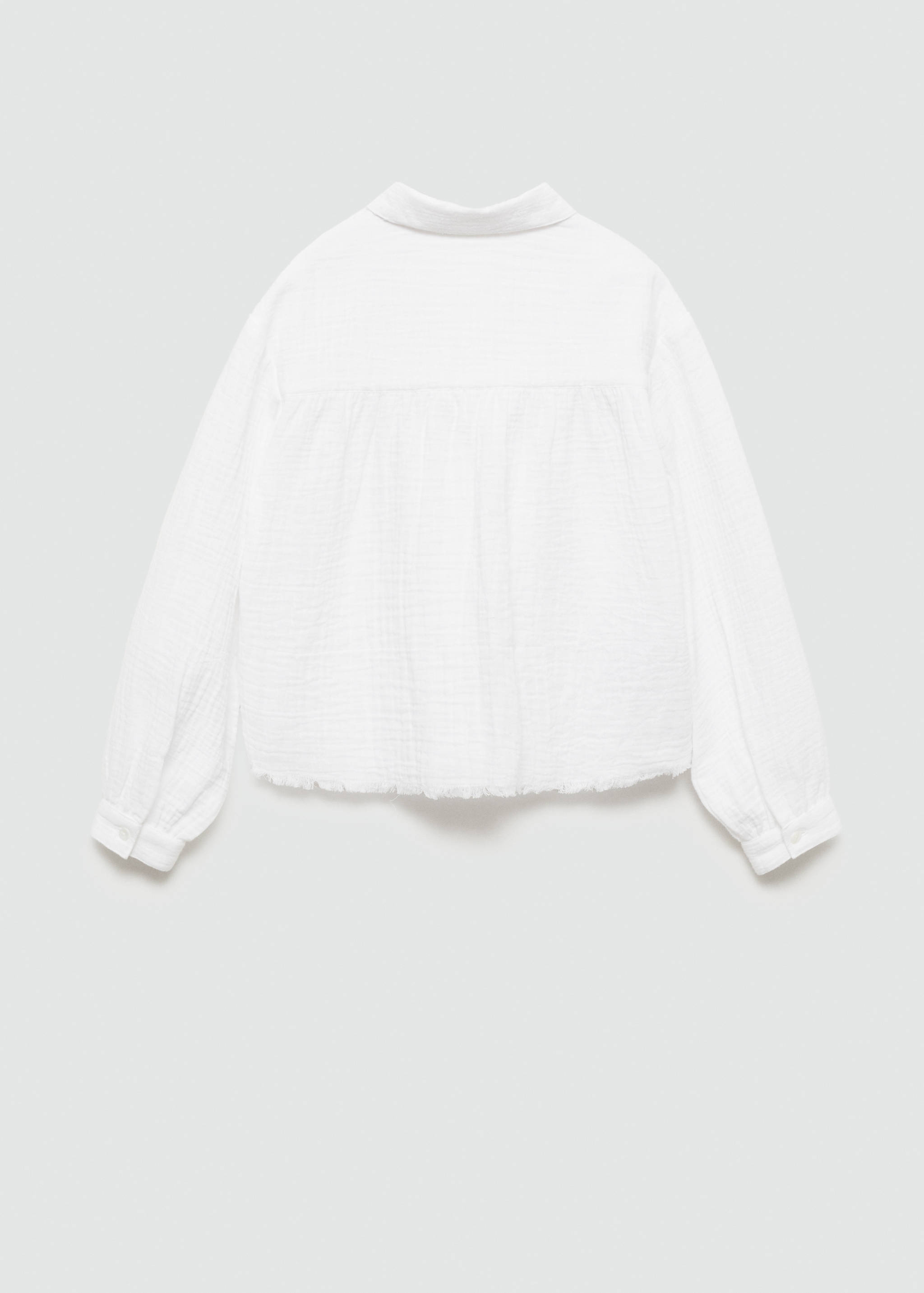 Chemise coton tissu plissé - Verso de l’article