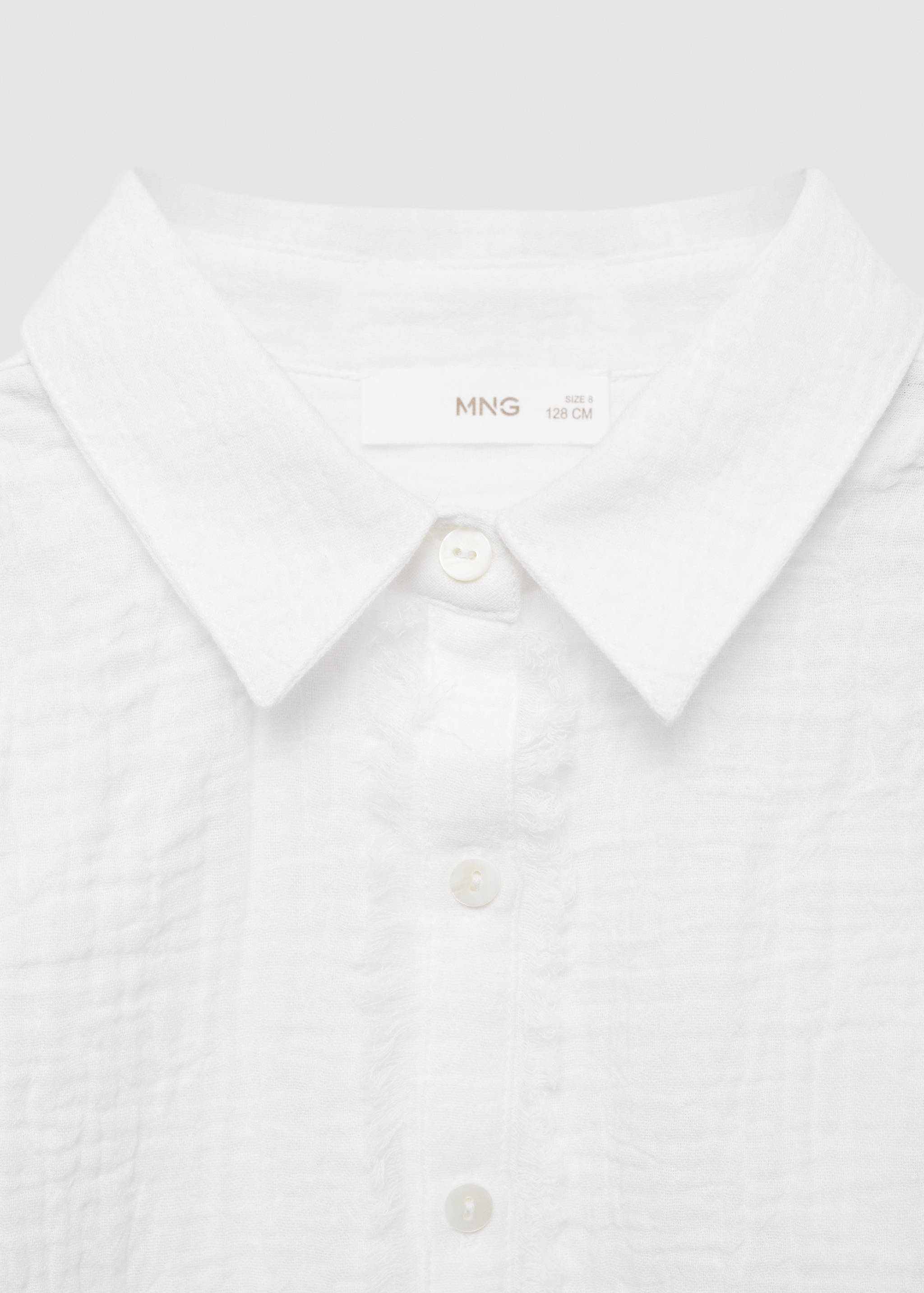 Chemise coton tissu plissé - Détail de l'article 8