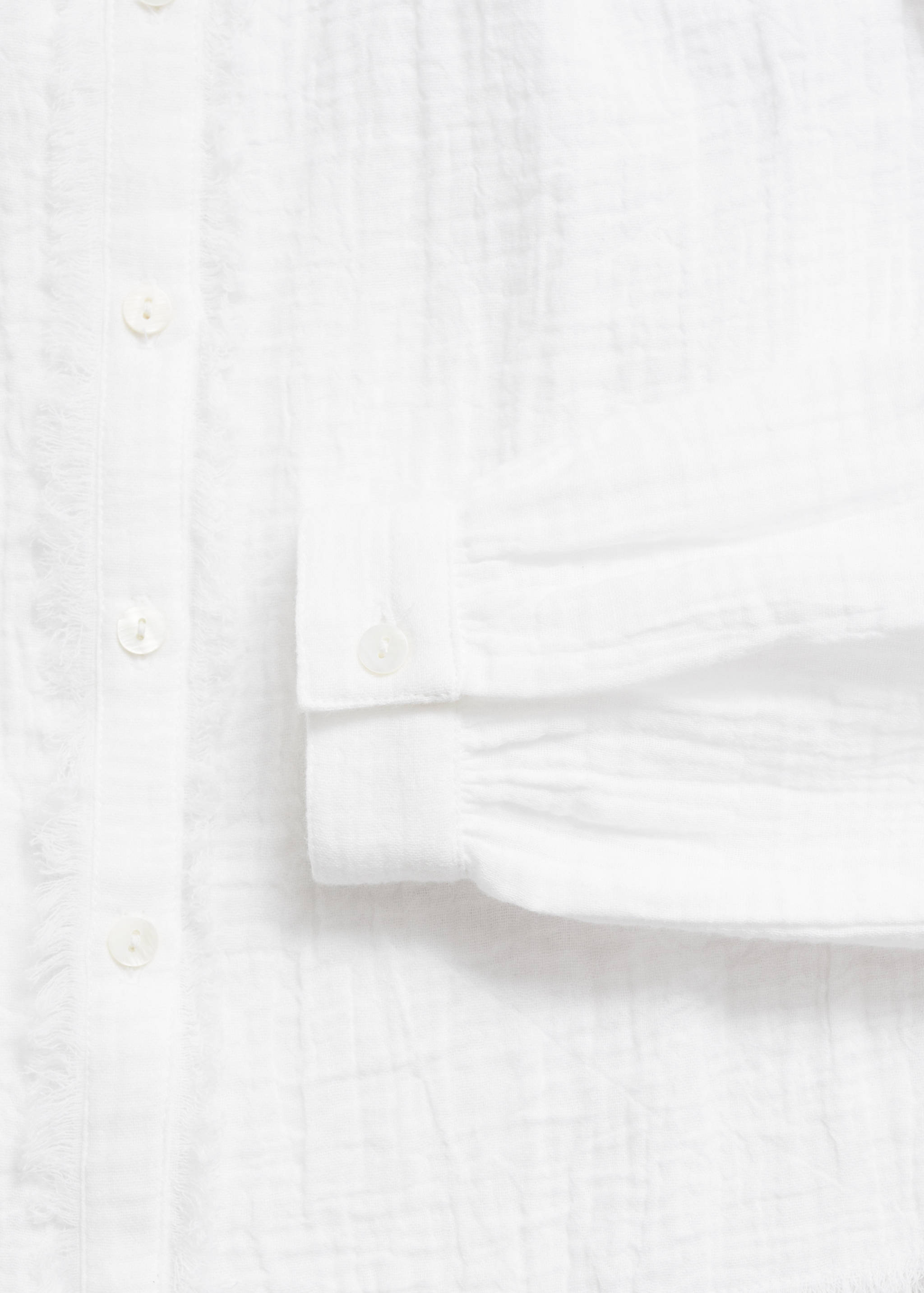 Chemise coton tissu plissé - Détail de l'article 0