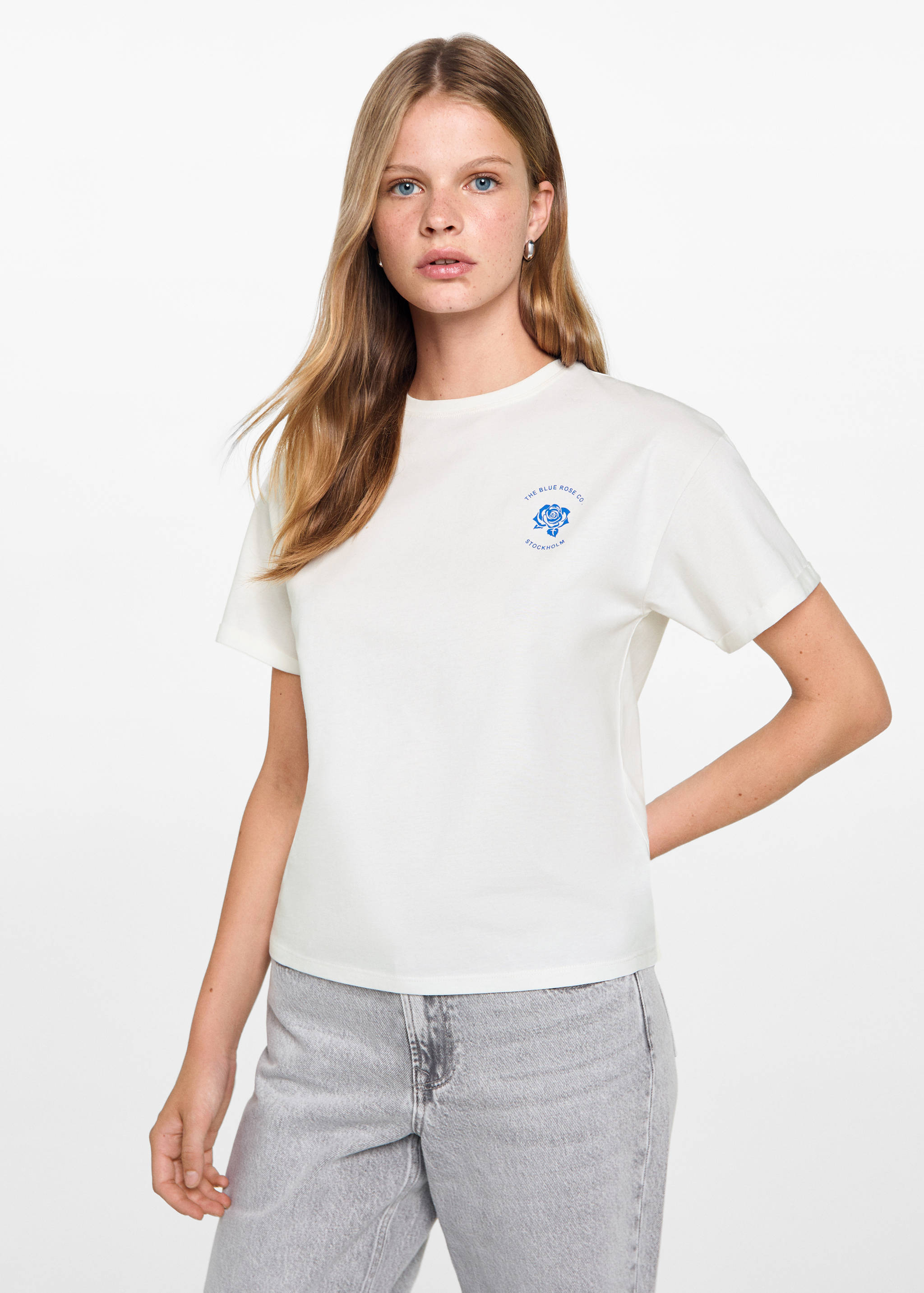 Printed t-shirt on the back - Medium plane