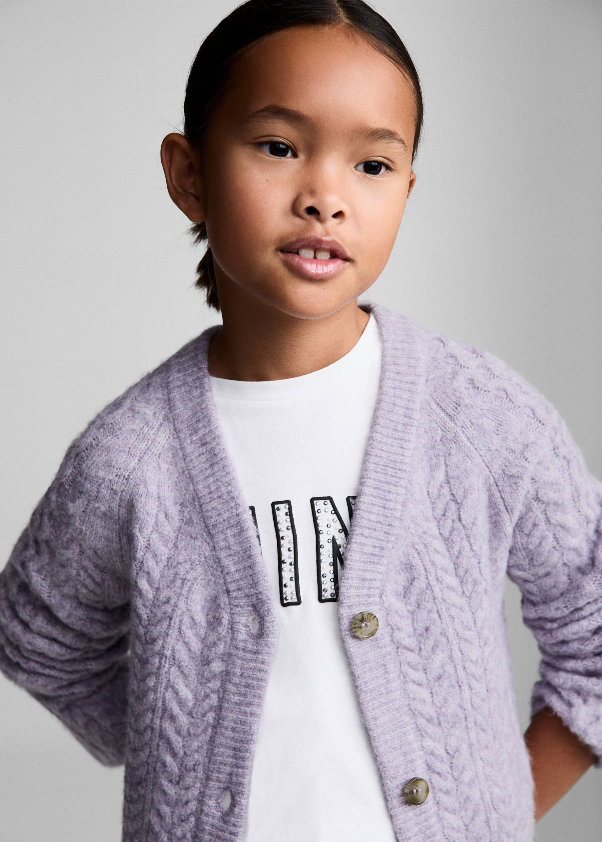 Cardigan maille tressée - Détail de l'article 1