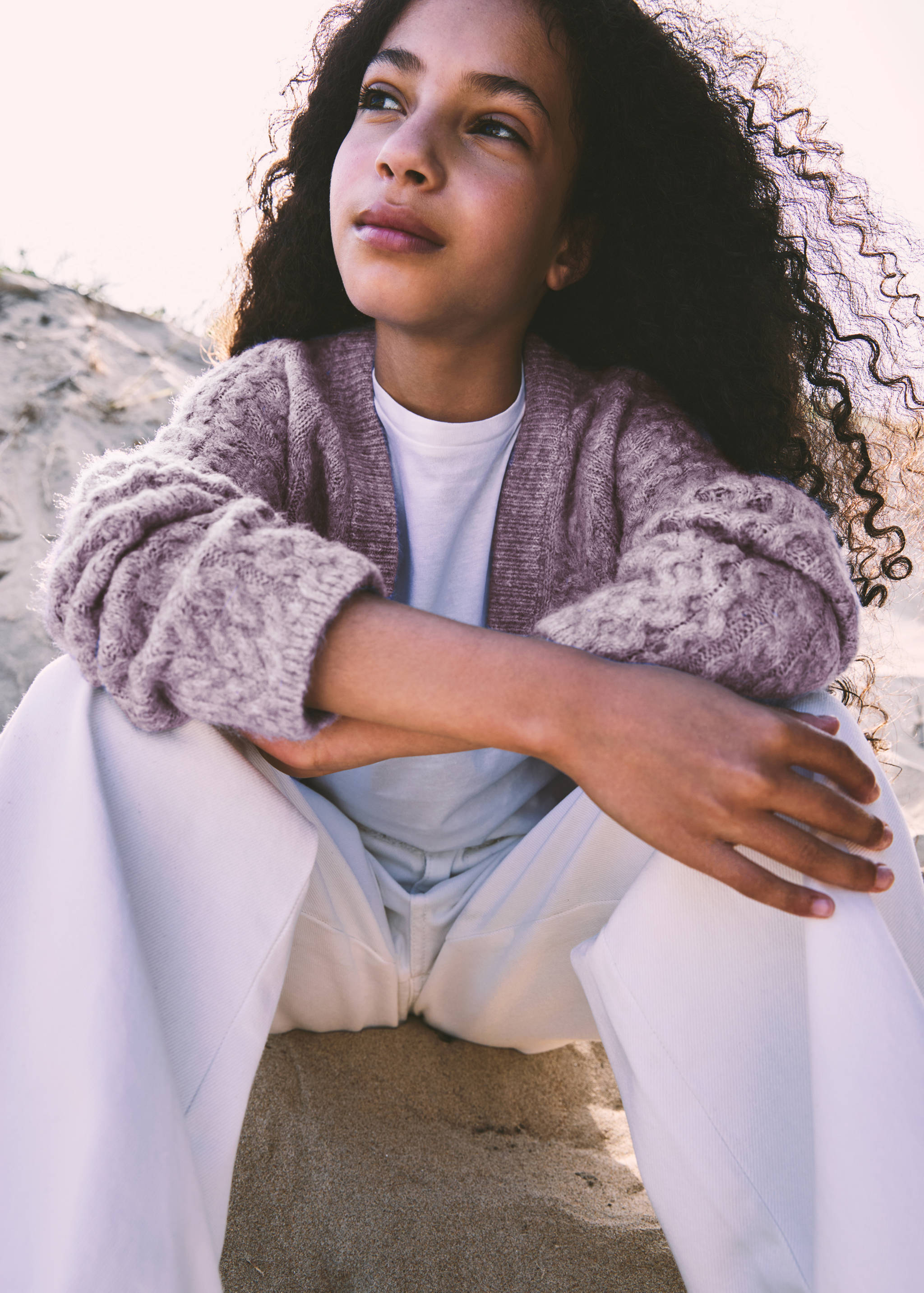 针织编织开衫 - null