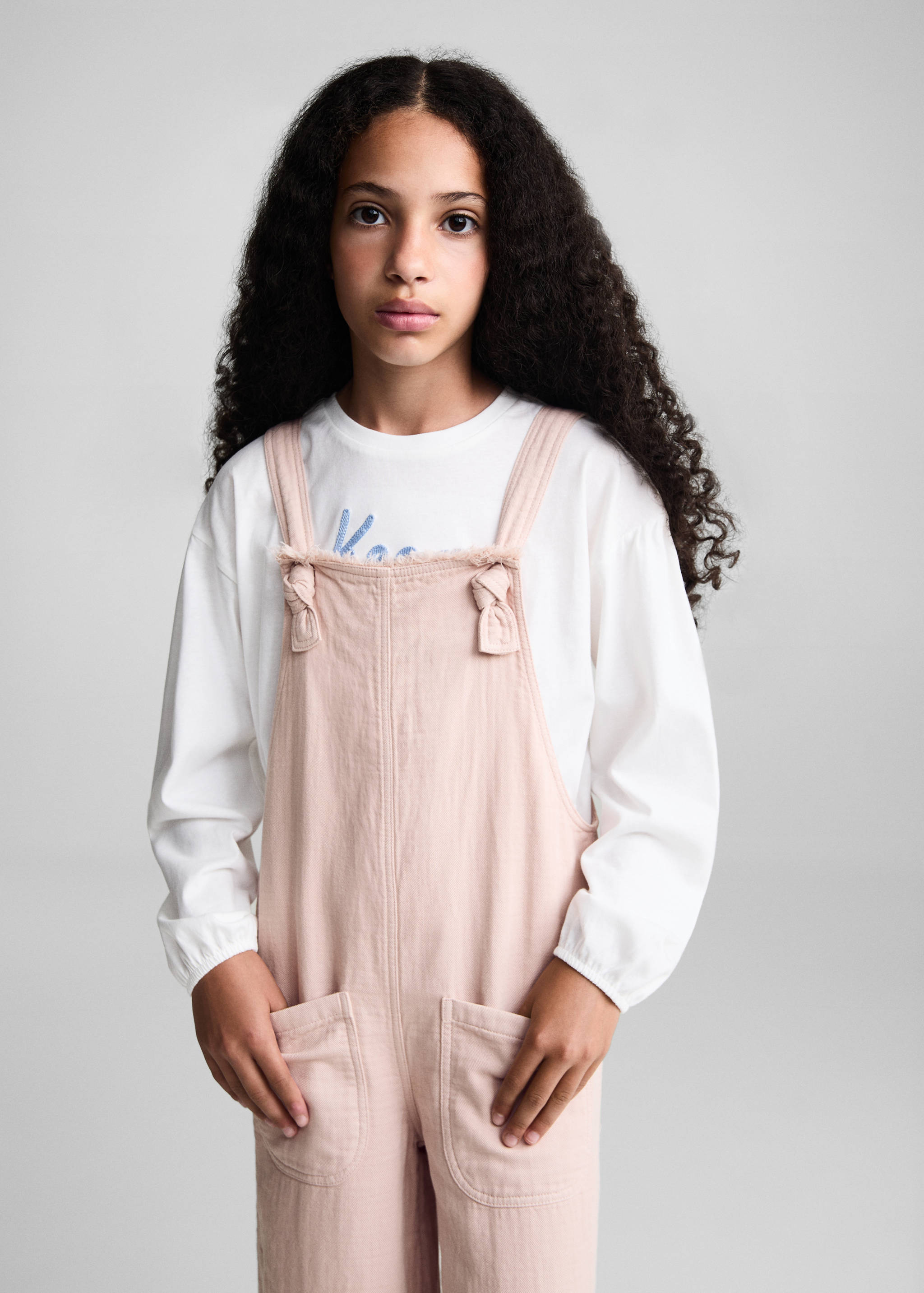 口袋长款工装裤 - null