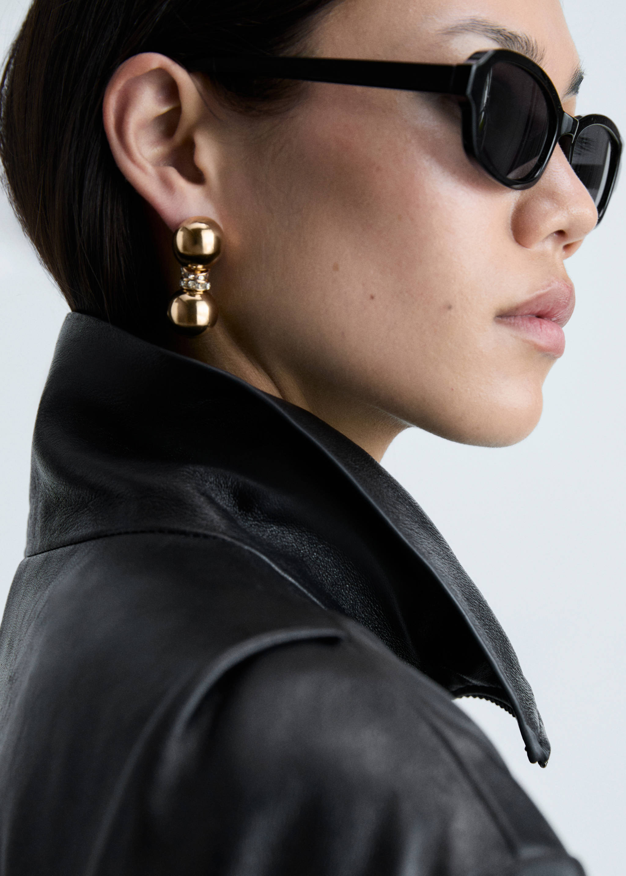 Комбинированные серьги с кристаллами - Общий план