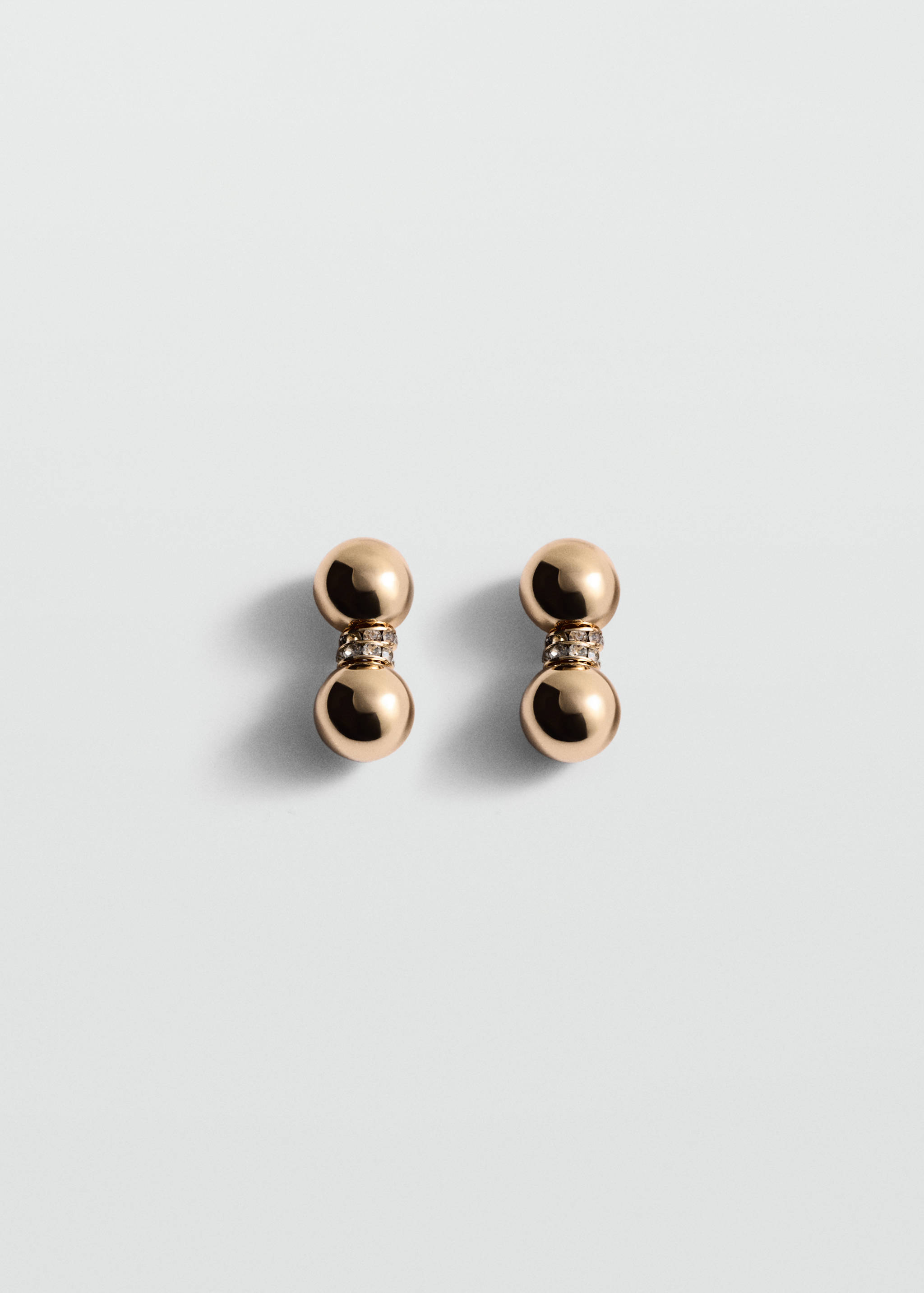 Earrings with combined crystals - Article without model