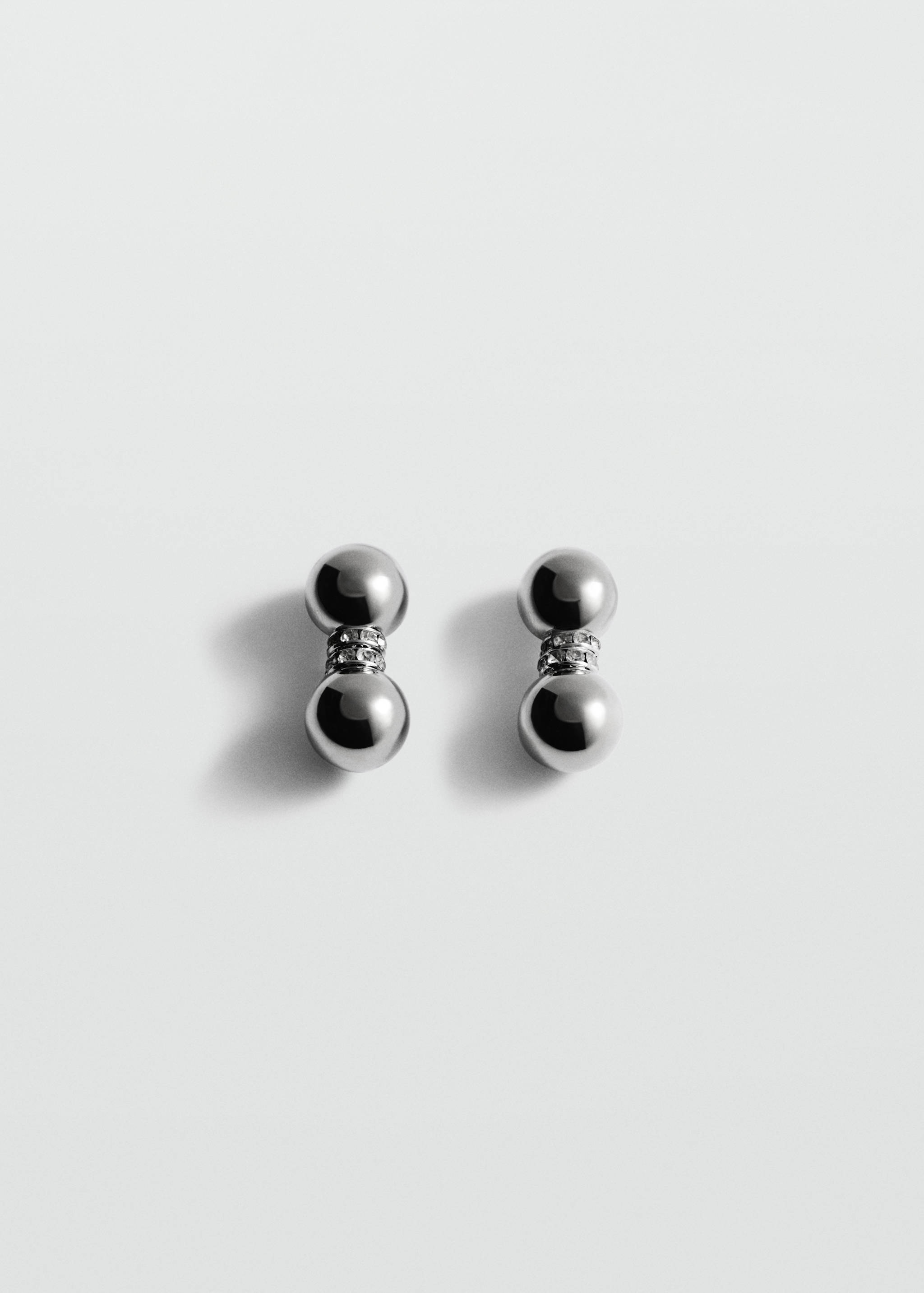 Earrings with combined crystals - Article without model