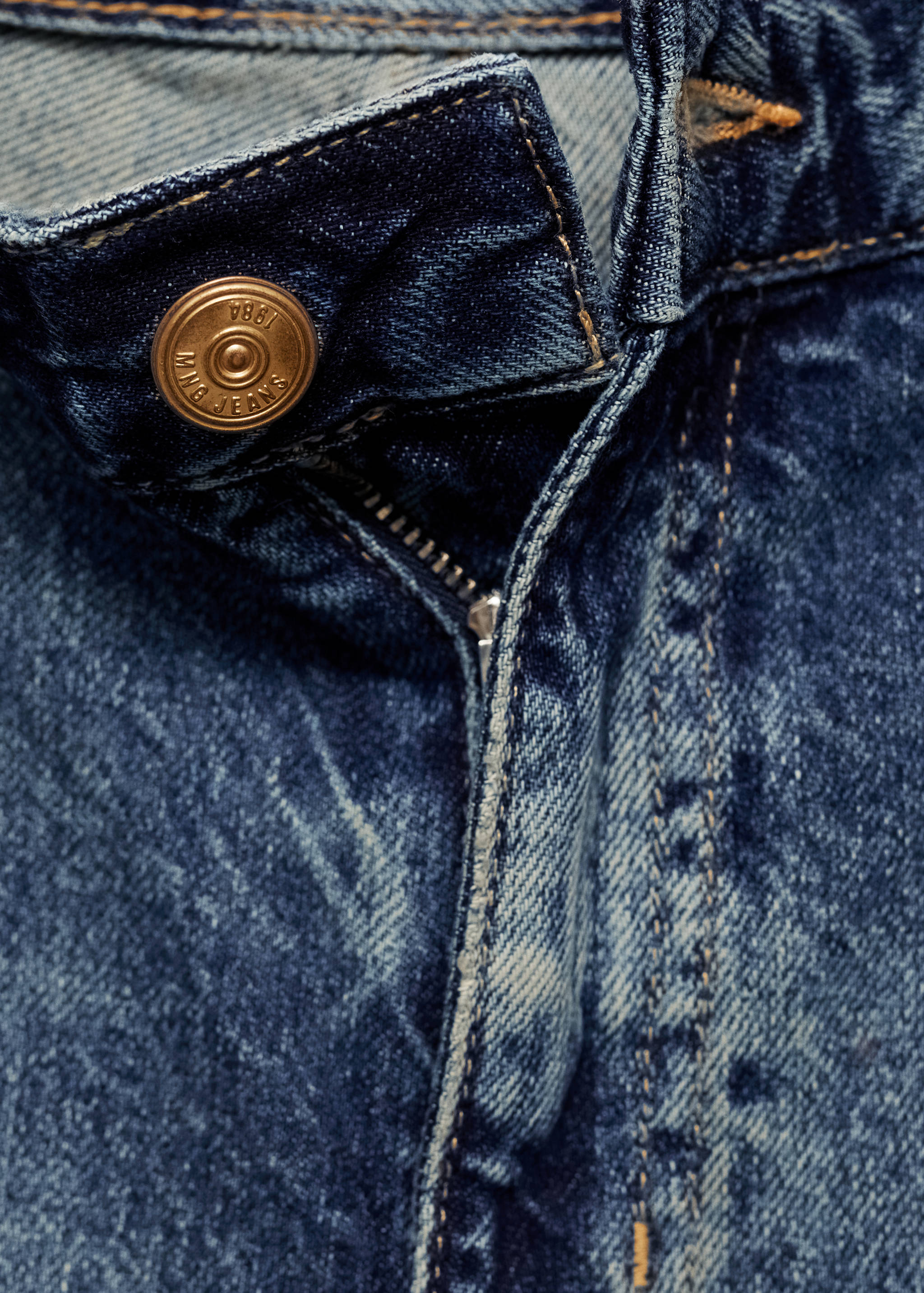 Wide leg denim bermuda shorts - Details of the article 8