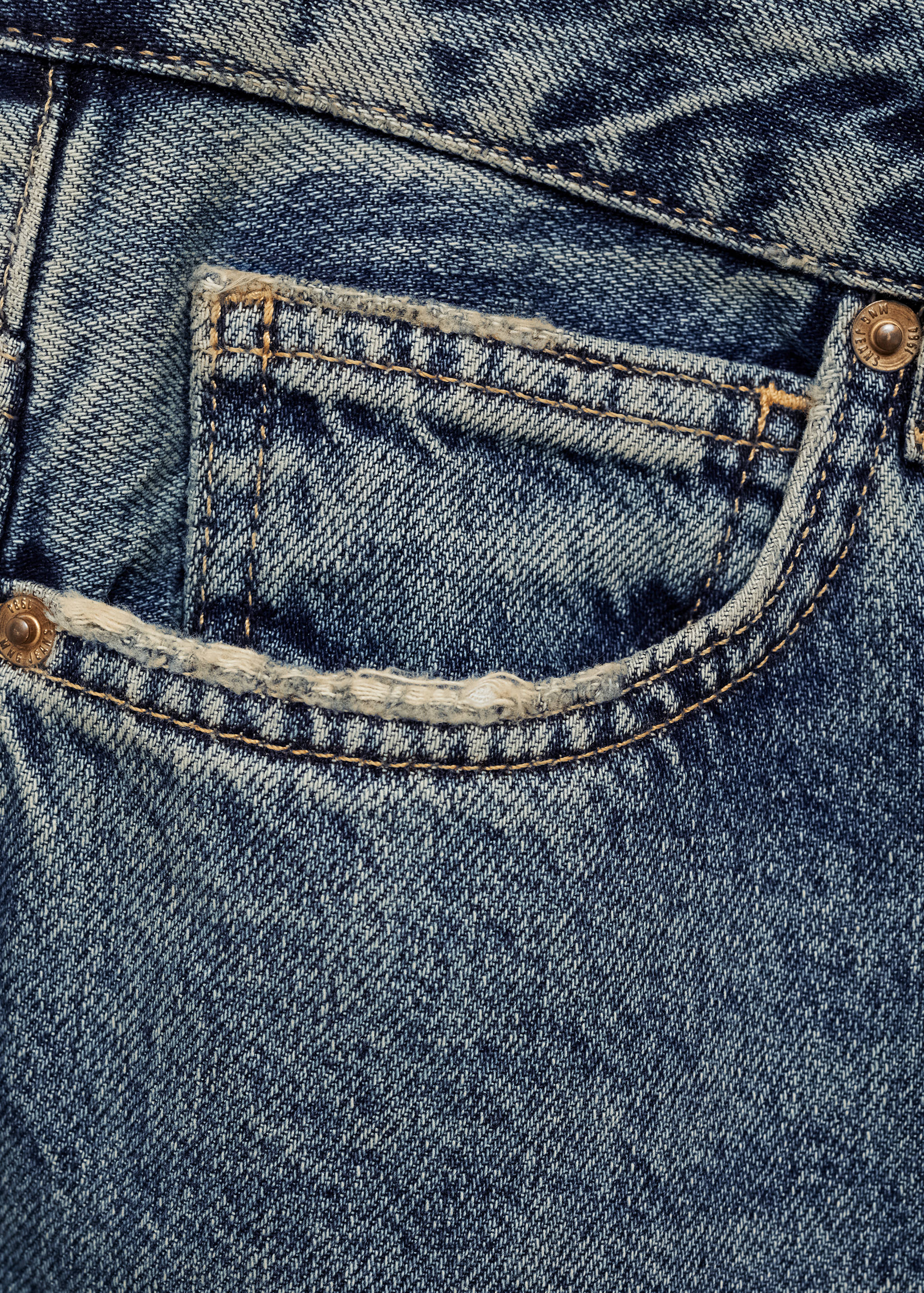 Wide leg denim bermuda shorts - Details of the article 0