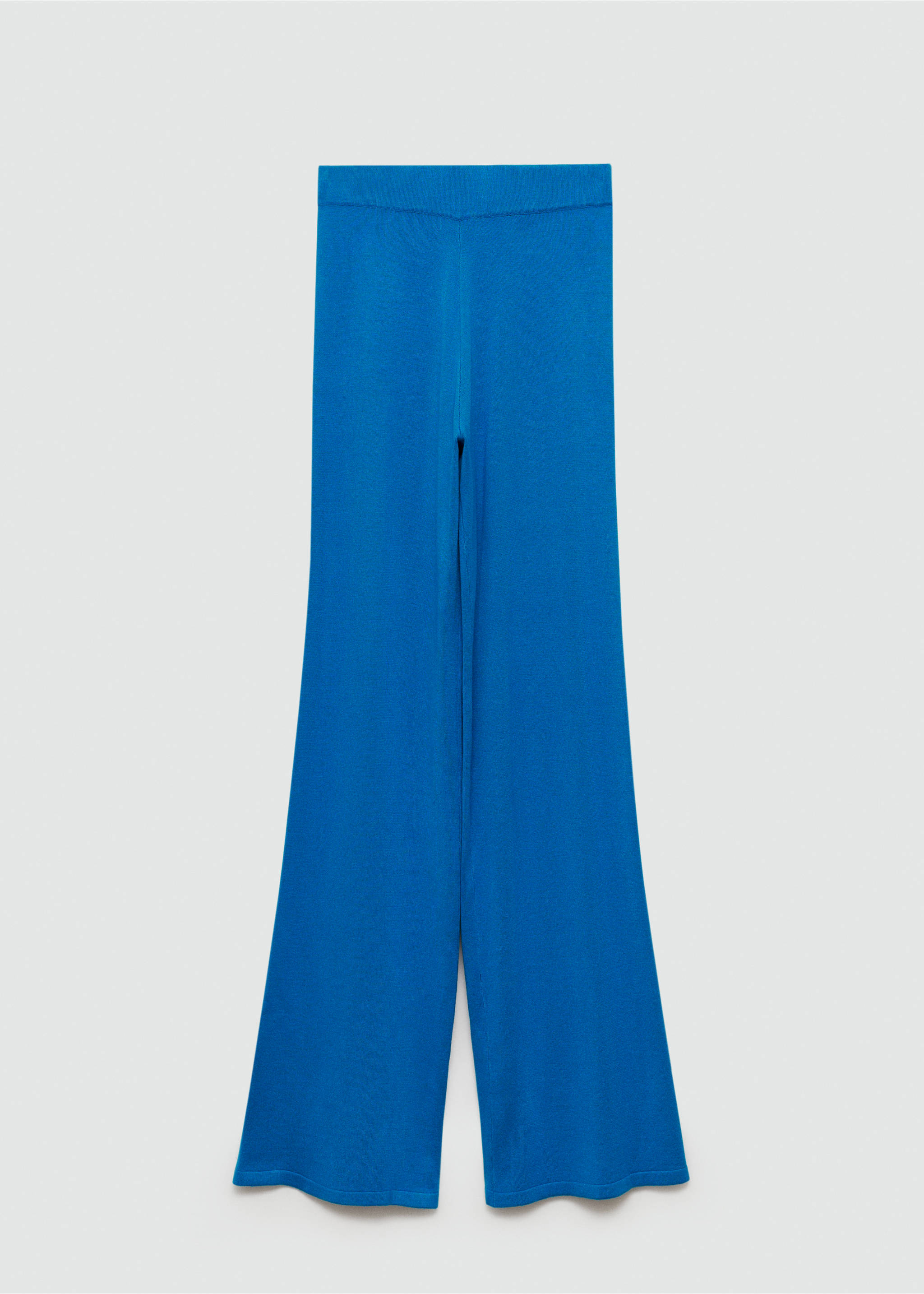 Knitted wide leg trousers - Article without model, Vibrant blue. Ref: 77085148-00.